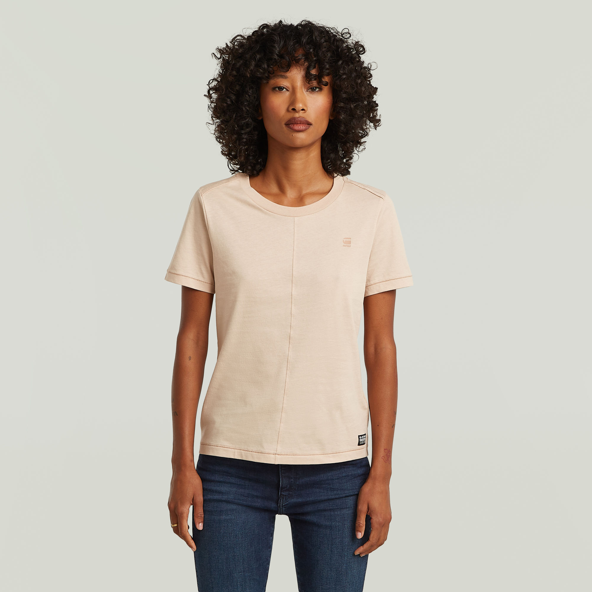 

Front Seam T-Shirt - Pink - Damen
