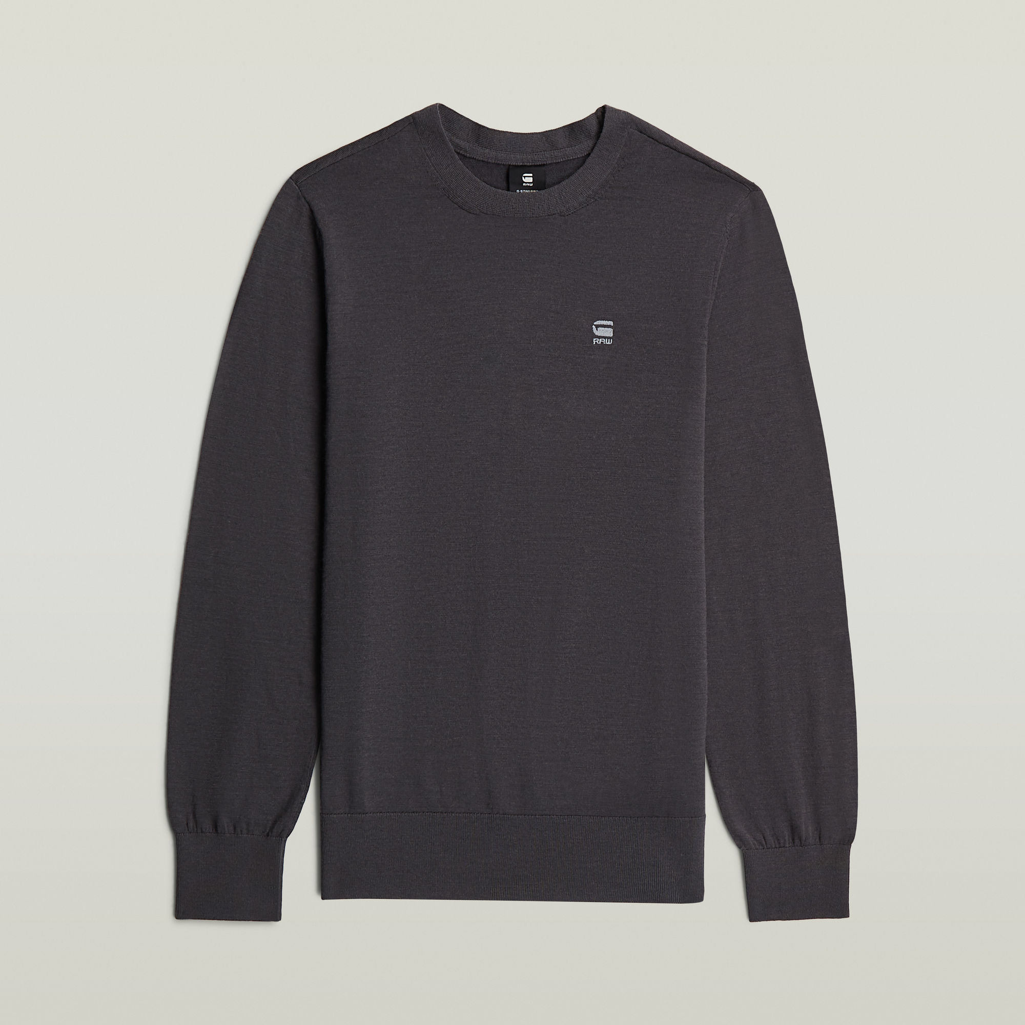 Thumbnail - Boys Basic Crewknit Sweatshirt - Dunkelblau - jungen