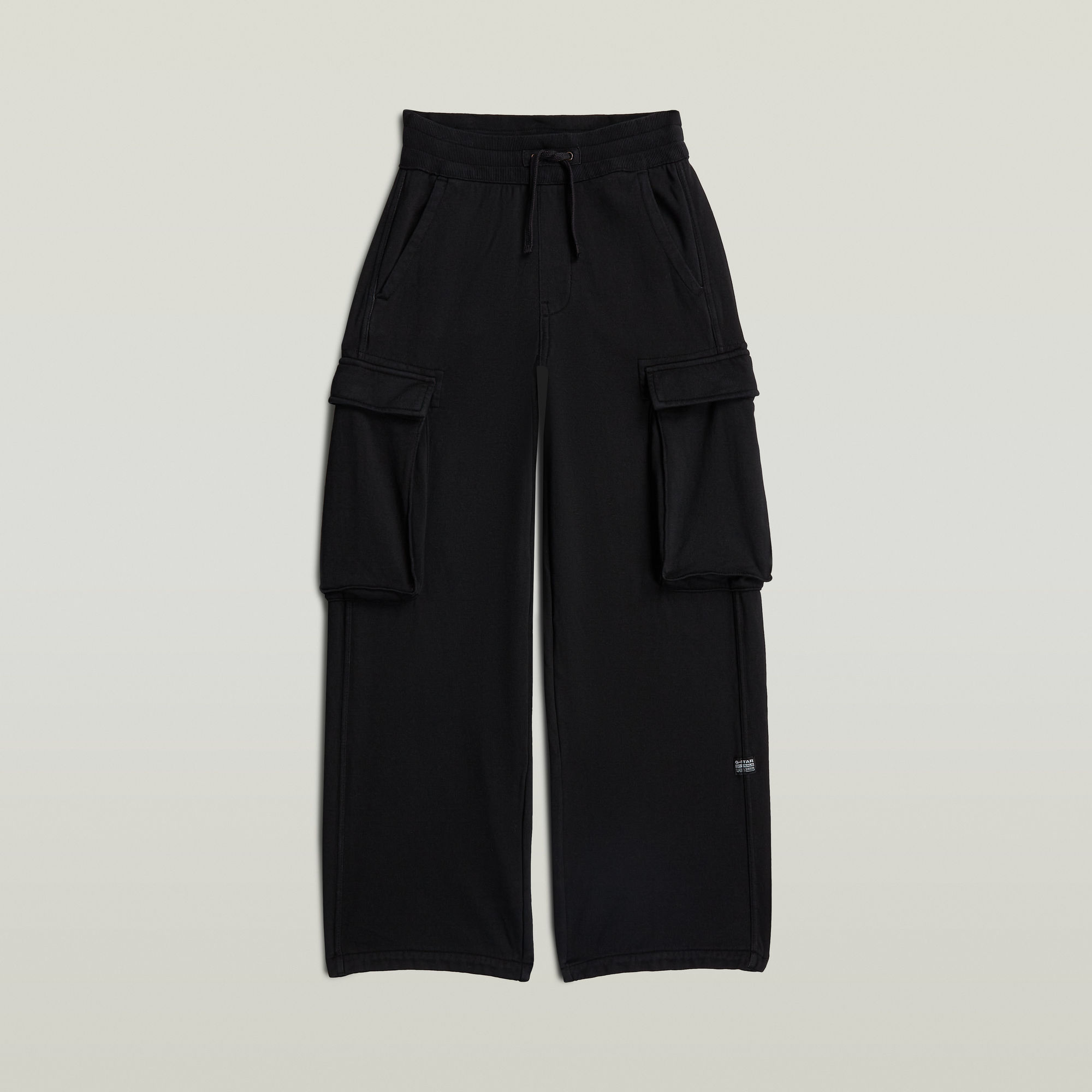 Thumbnail - Girls High Waist Cargo Sweatpants - Schwarz - mädchen