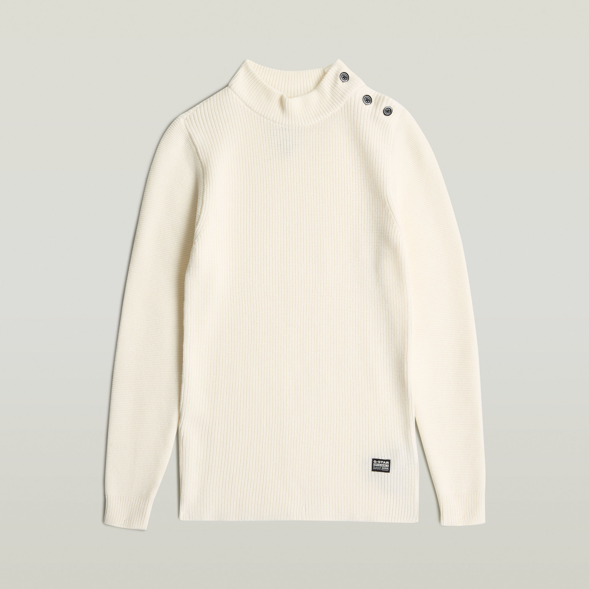 Thumbnail - Girls Crew Button Knit Cardigan - Weiß - mädchen