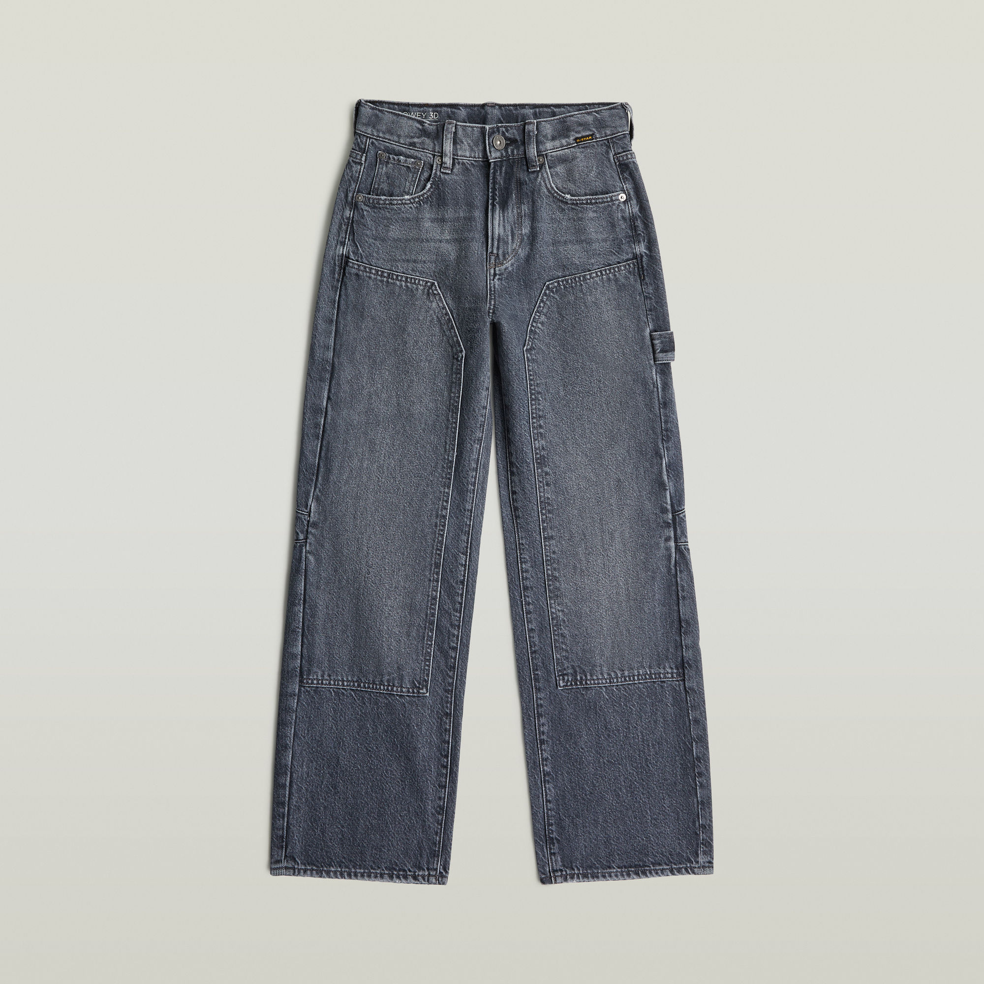 Thumbnail - Girls Bowey 3D Carpenter Loose Hose - Dunkelblau - mädchen