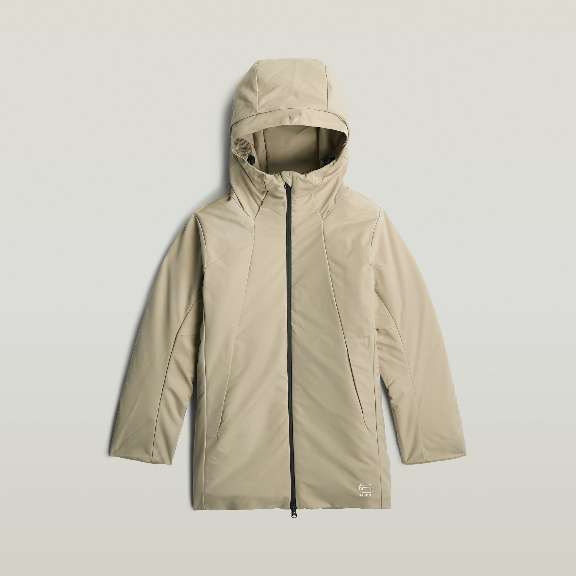 Thumbnail - Boys Foga Padded Long Jacke - Beige - jungen