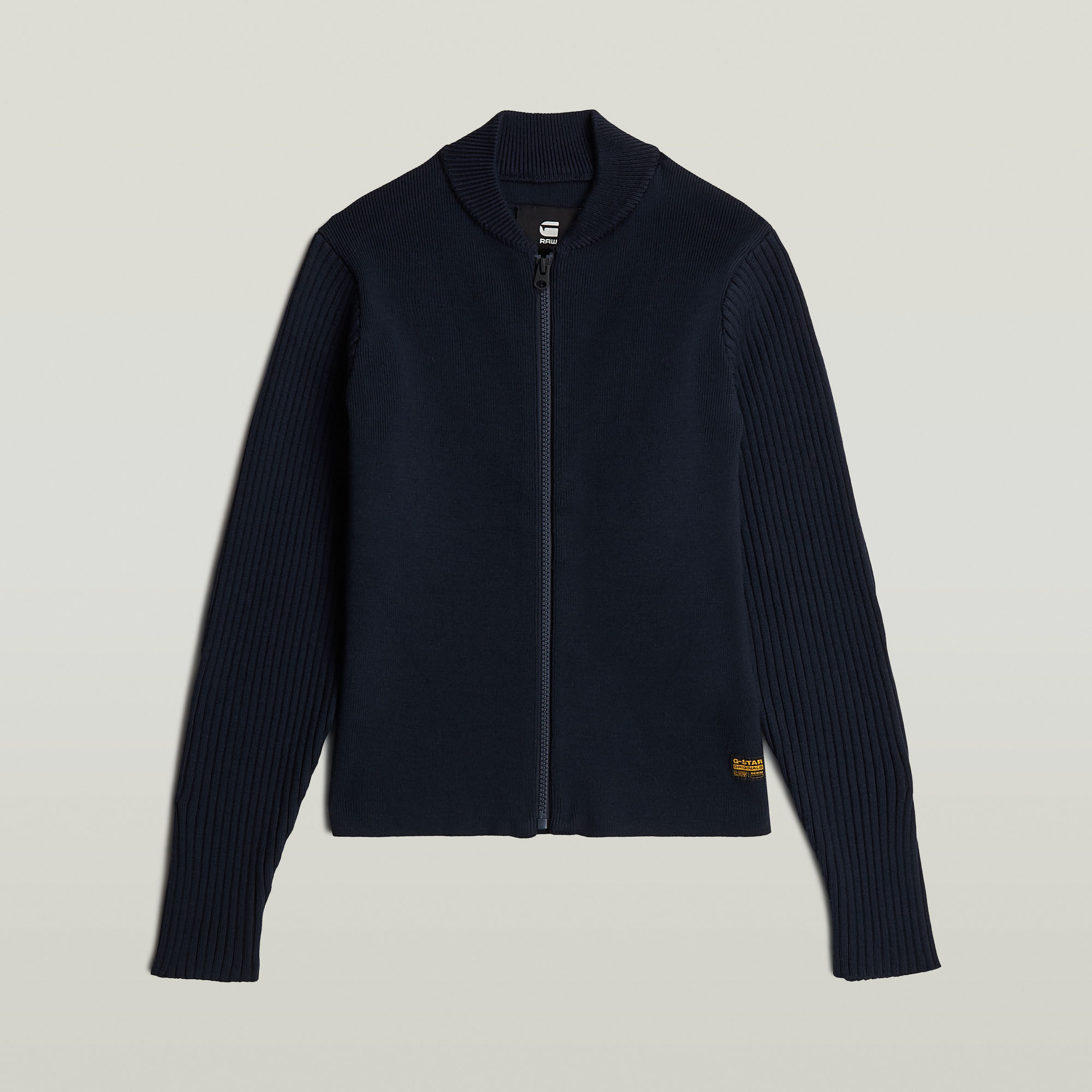 

Girls Hybrid Baseball Full Zip Knit - Dunkelblau - mädchen
