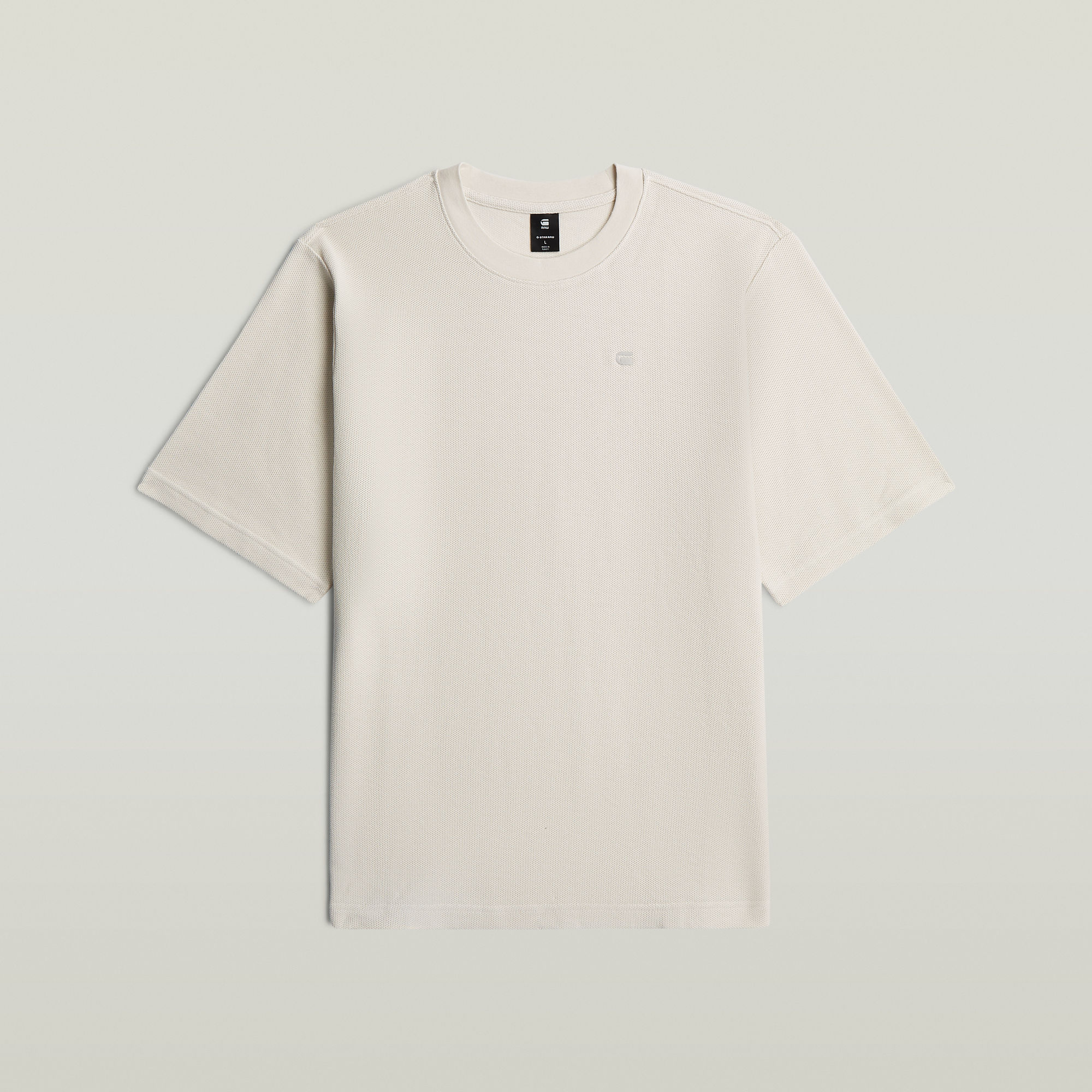 G-Star RAW Structured Chest Logo T-Shirt - Wit - Heren