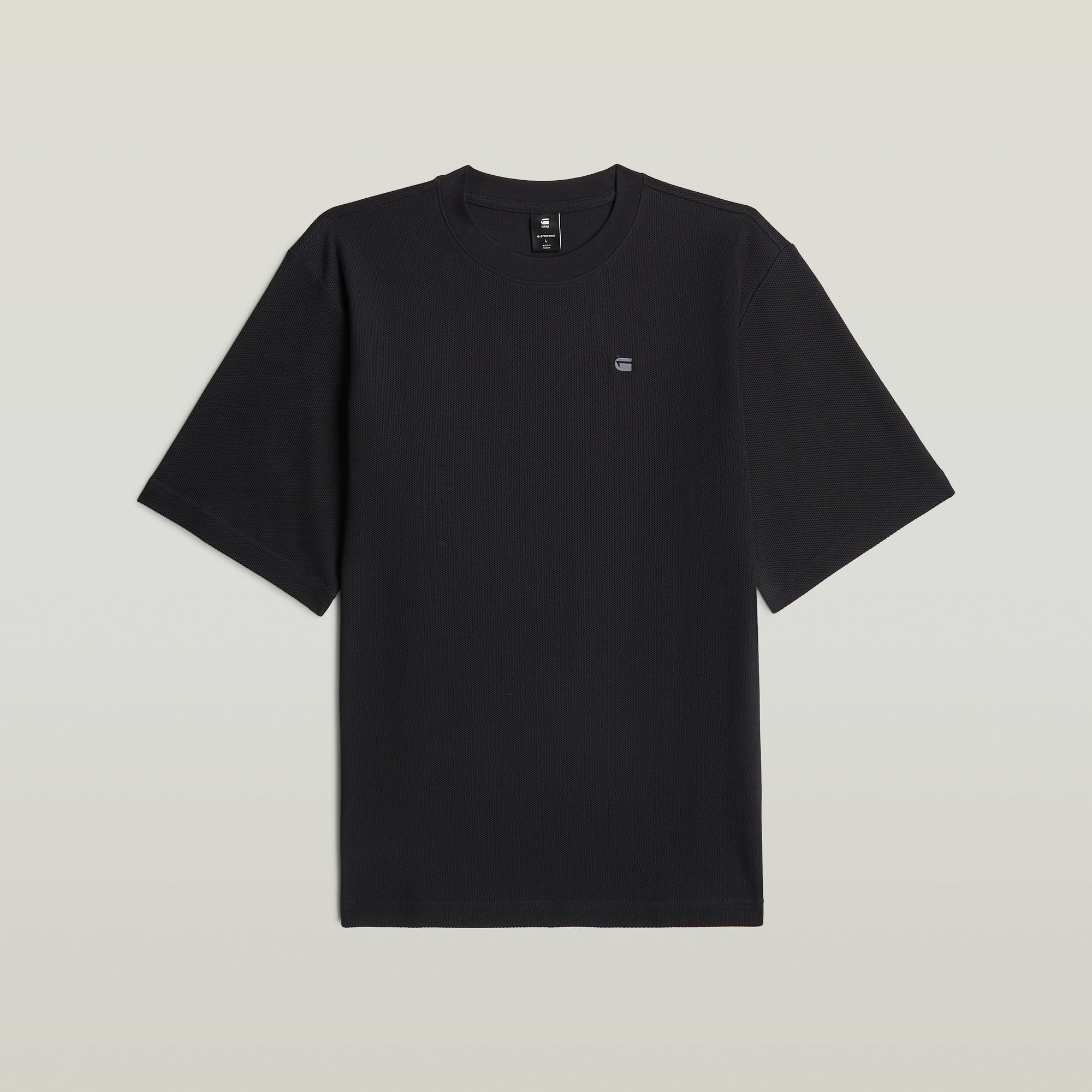 

Structured Chest Logo T-Shirt - Black - Men