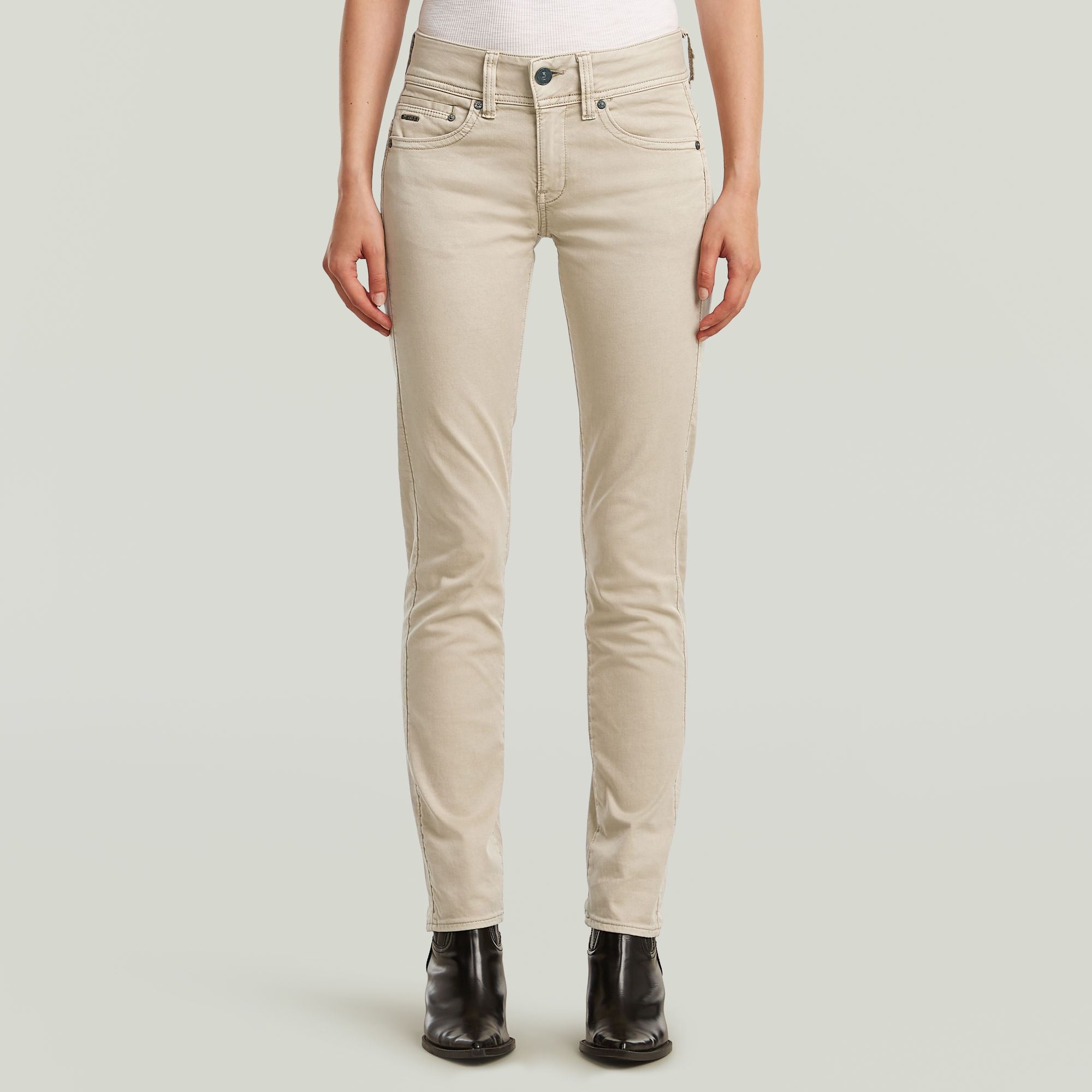 

Midge Slim Straight Chino - Black - Women
