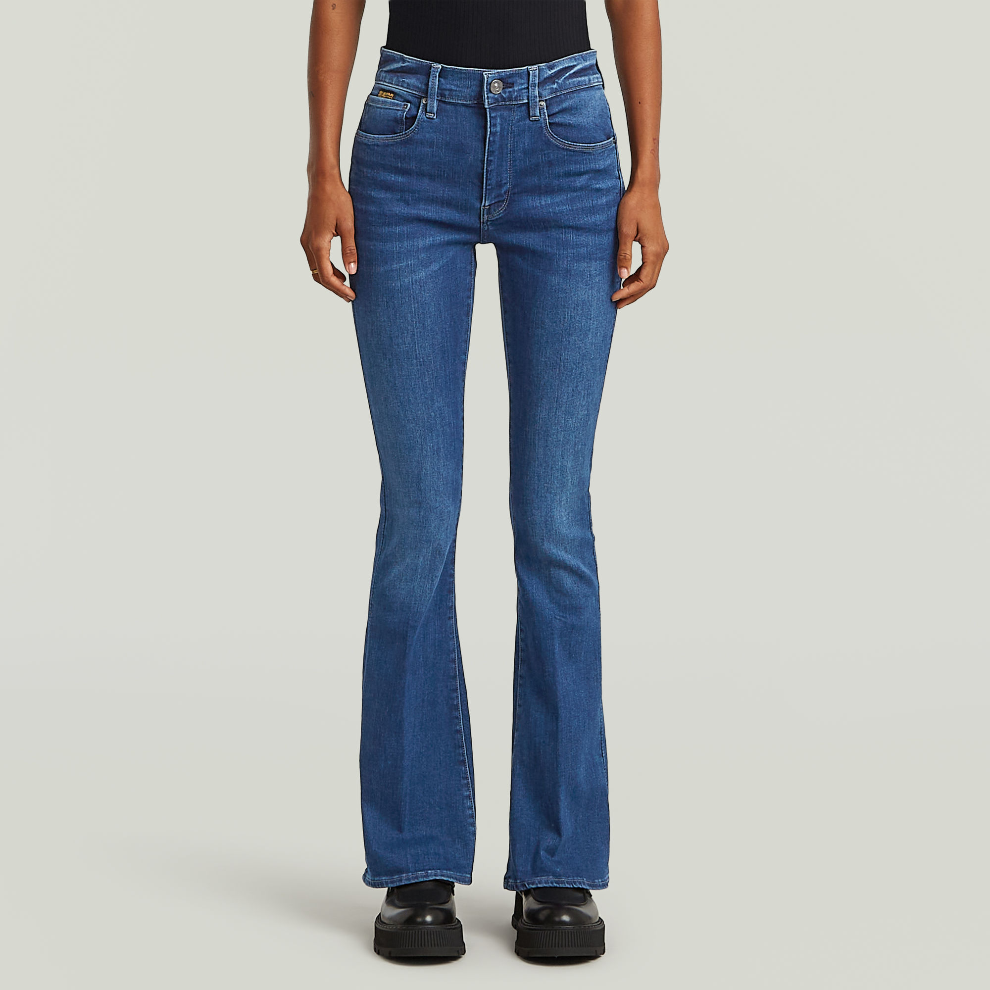 G-Star RAW 3301 Flare Jeans - Midden blauw - Dames