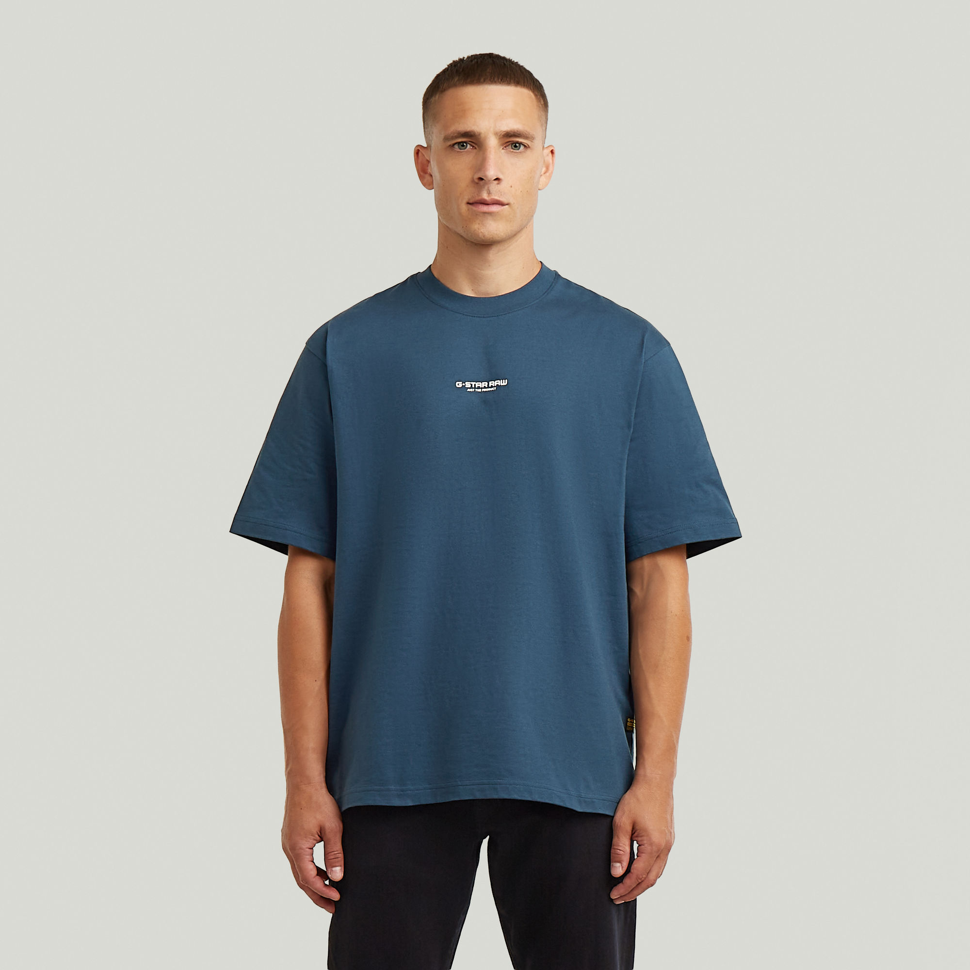 

Center Chest Boxy T-Shirt - Medium blue - Men