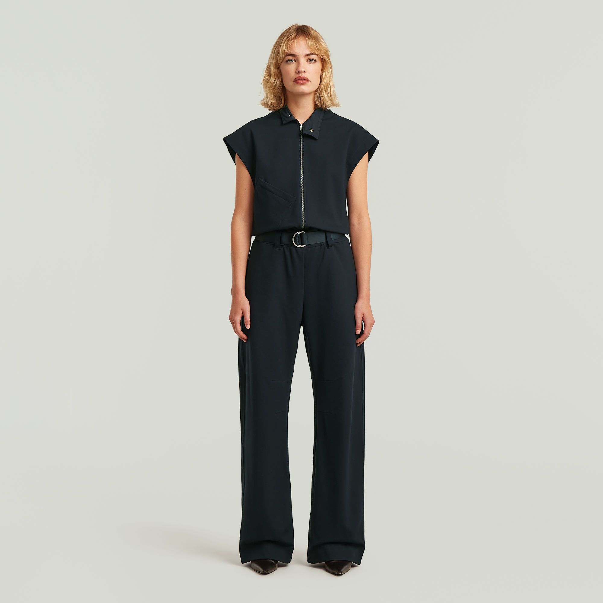 Thumbnail - Soft Sculpt Jumpsuit - Dunkelblau - Damen