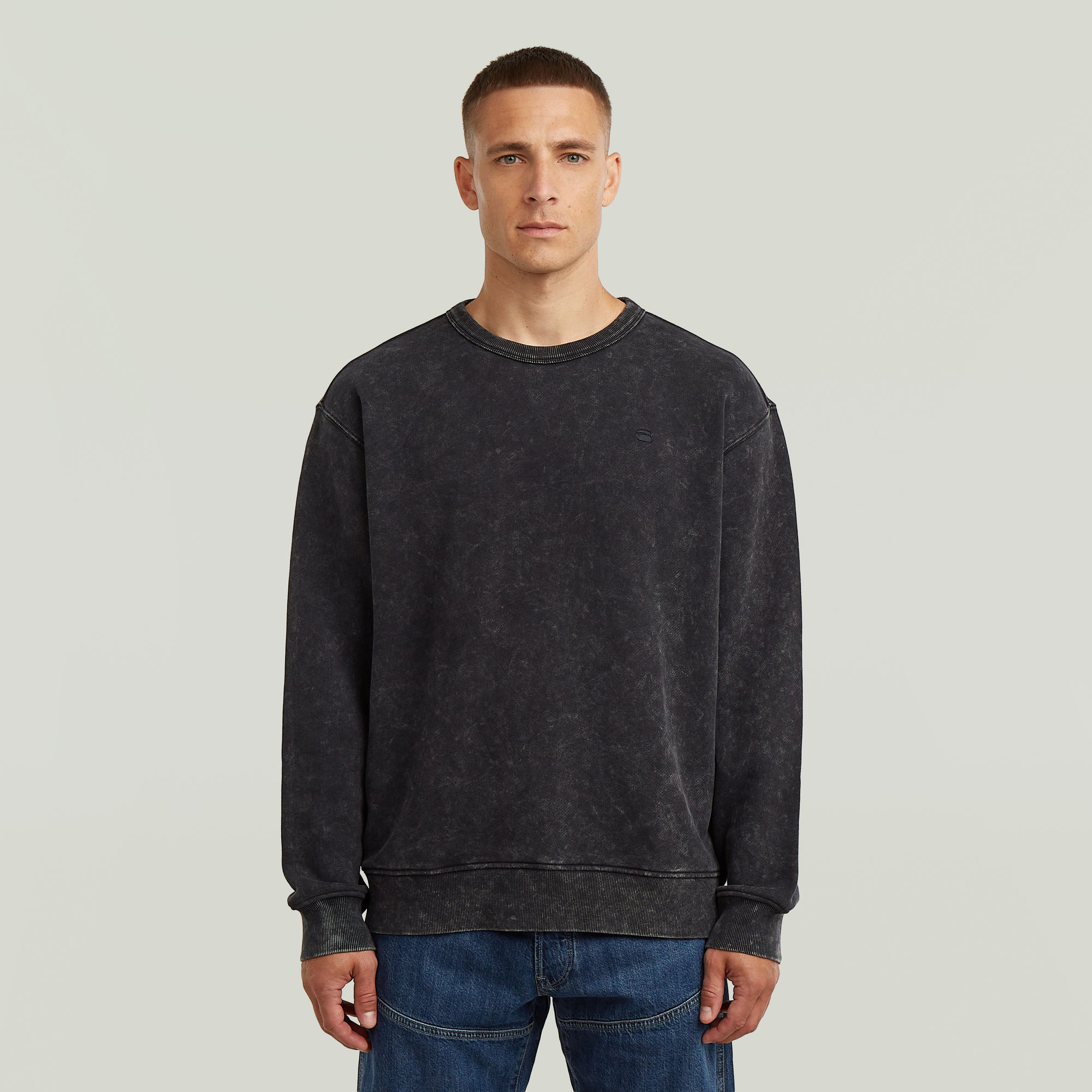 

Washed Sweater - Black - Men