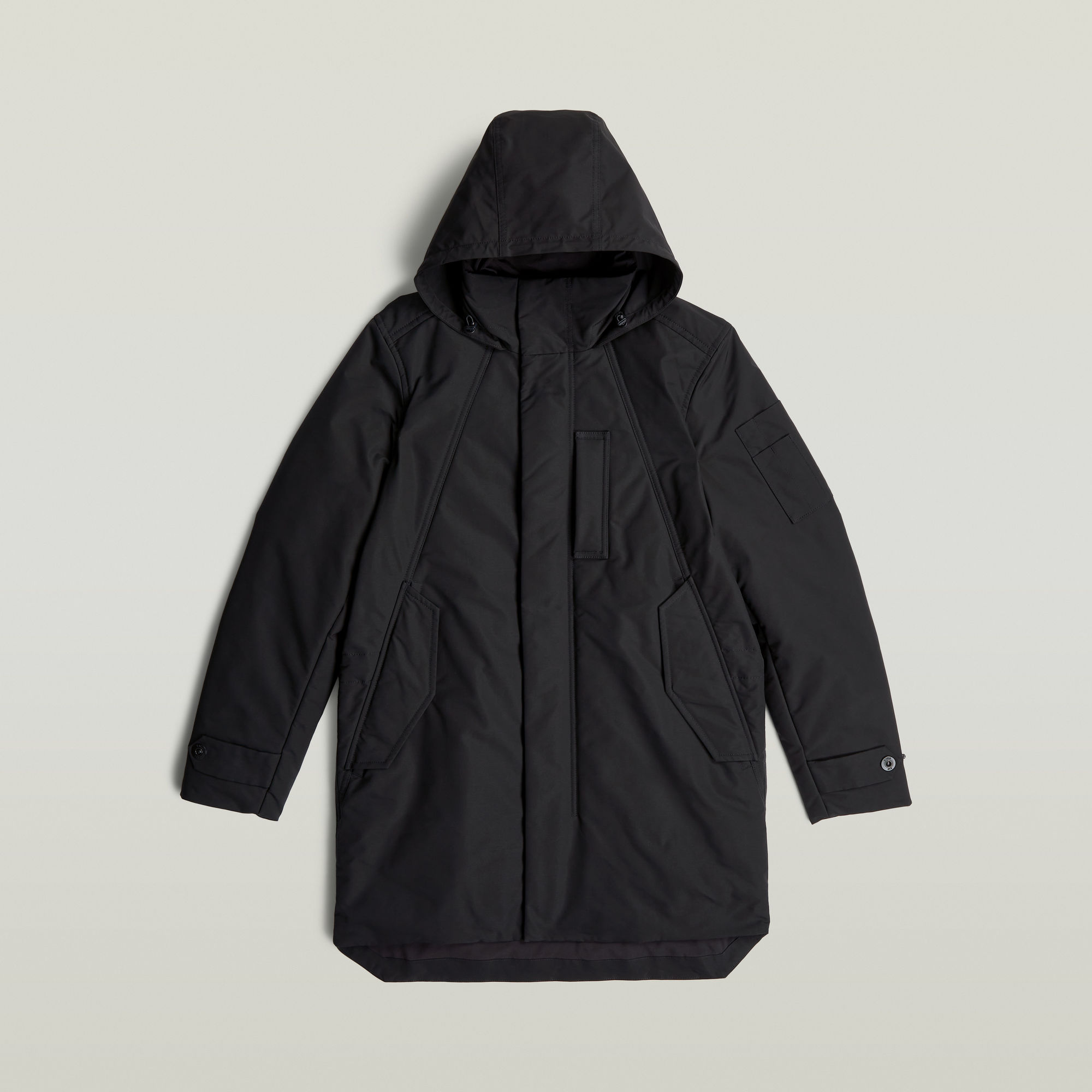 Thumbnail - Utility Lightweight Steppmantel - Schwarz - Herren