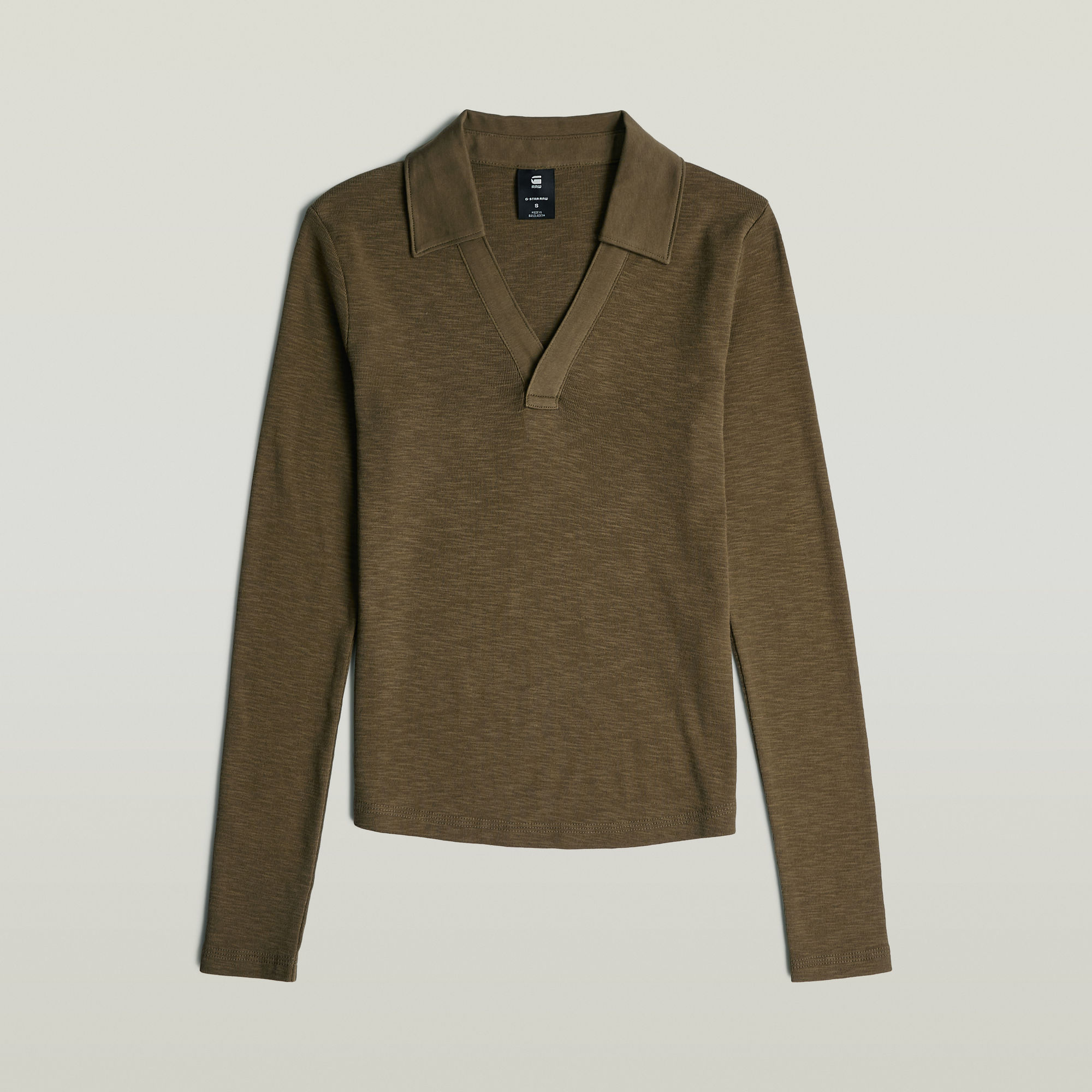 Thumbnail - Polo Top Slim - Grün - Damen