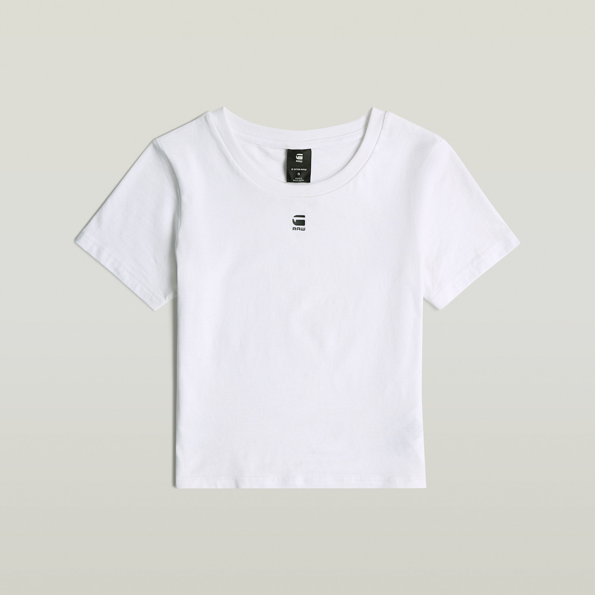 Thumbnail - Cropped Mini Slim Top - Weiß - Damen