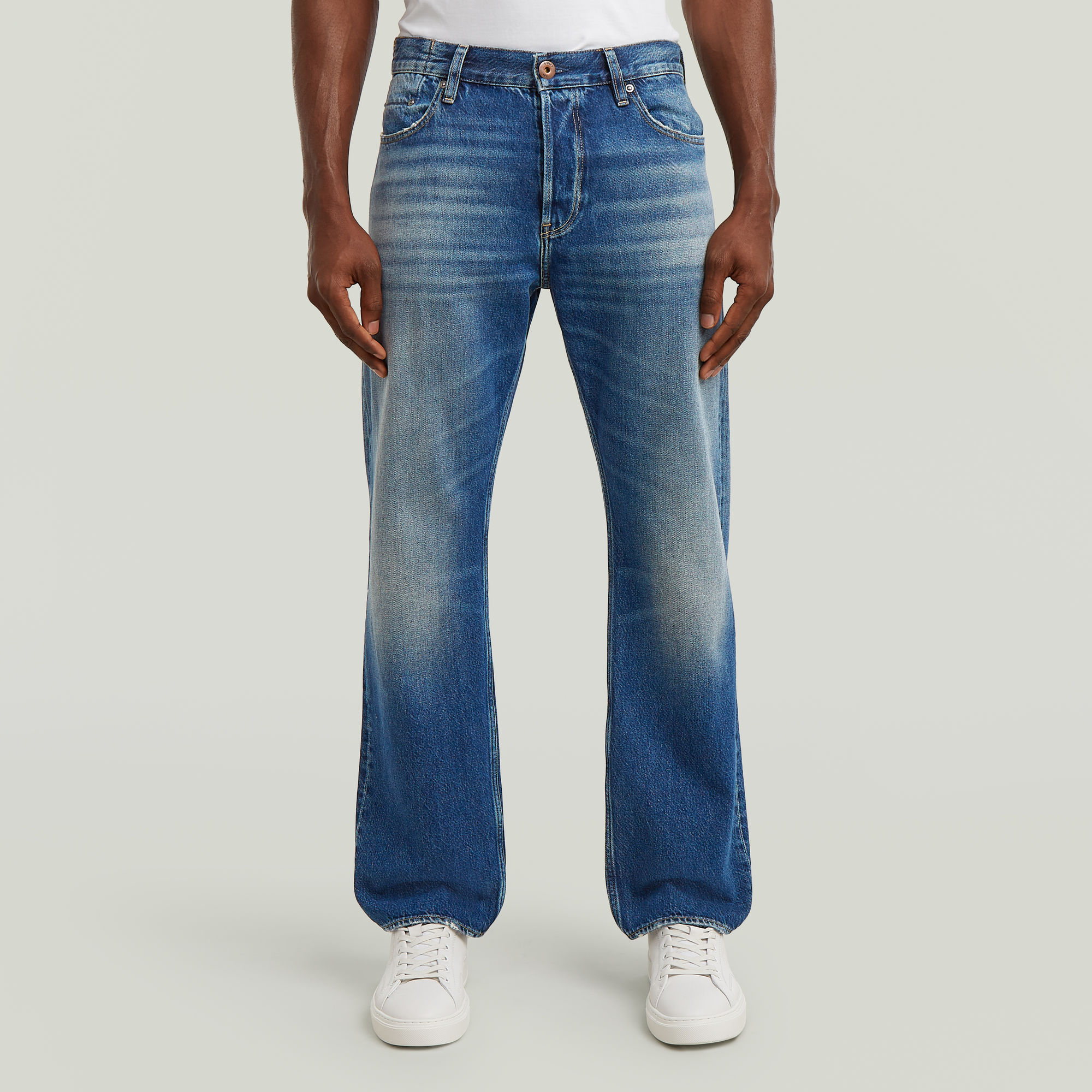 Dakota Regular Straight Jeans - Mittelblau - Herren