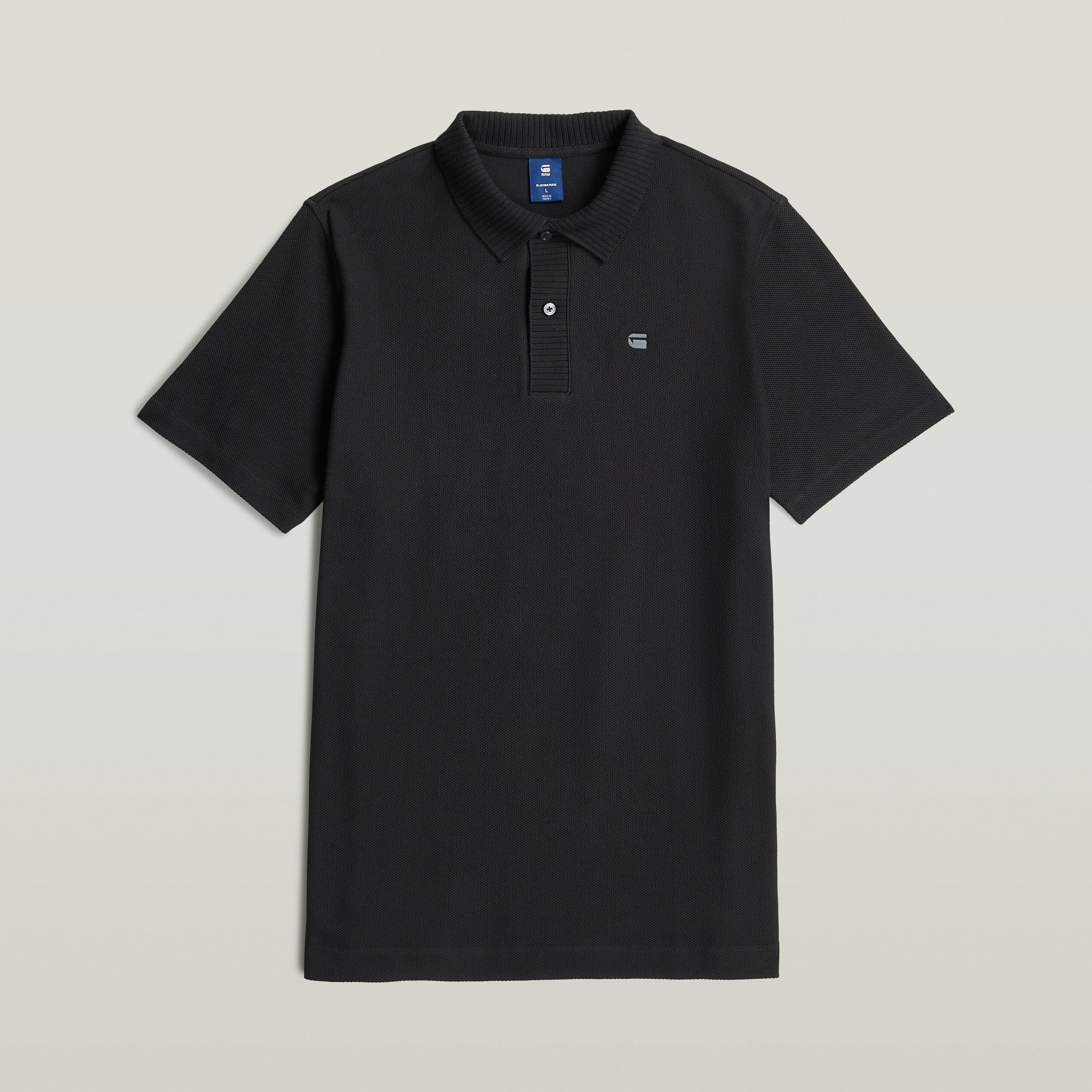 Structured Polo - Schwarz - Herren