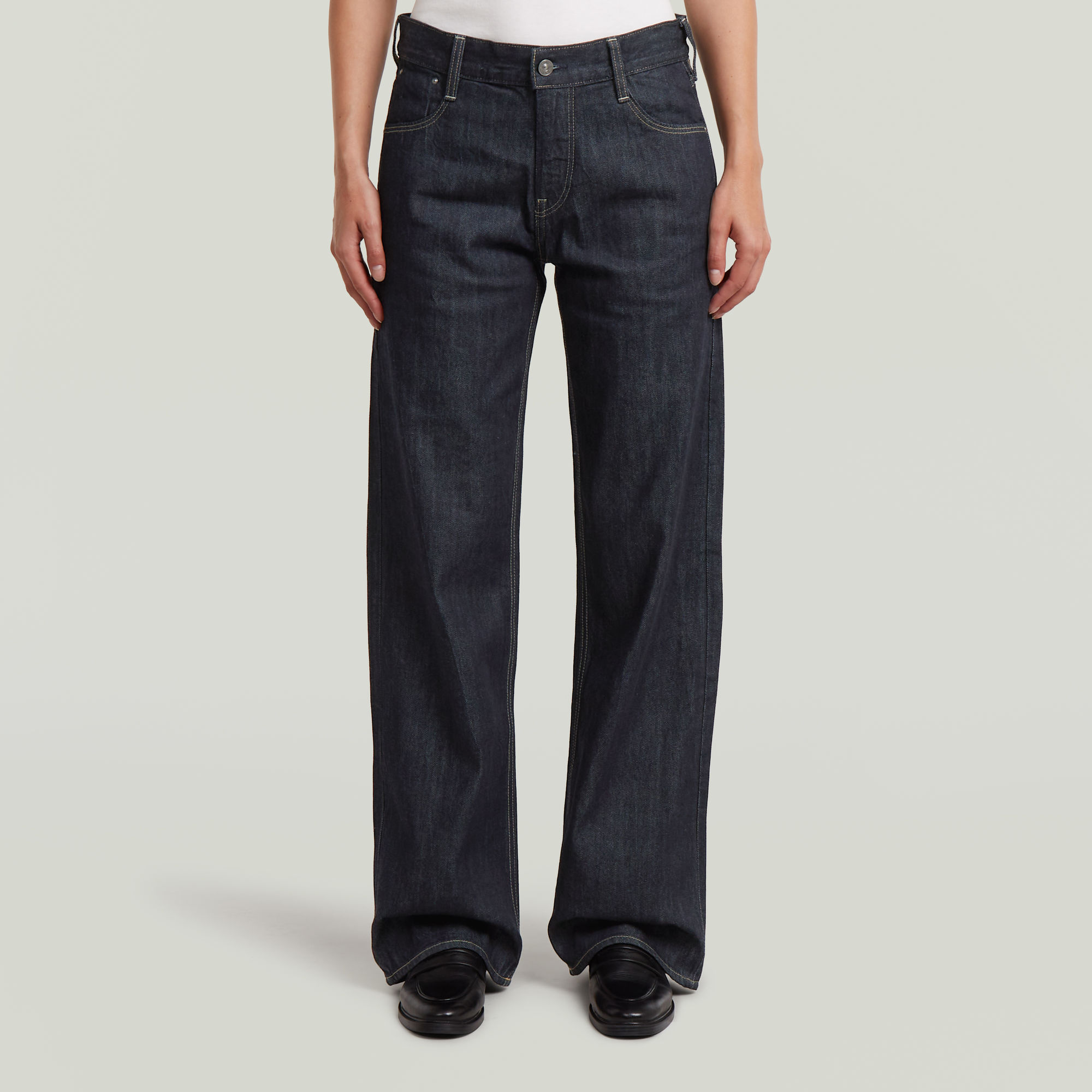 

Judee Loose Jeans - Donkerblauw - Dames
