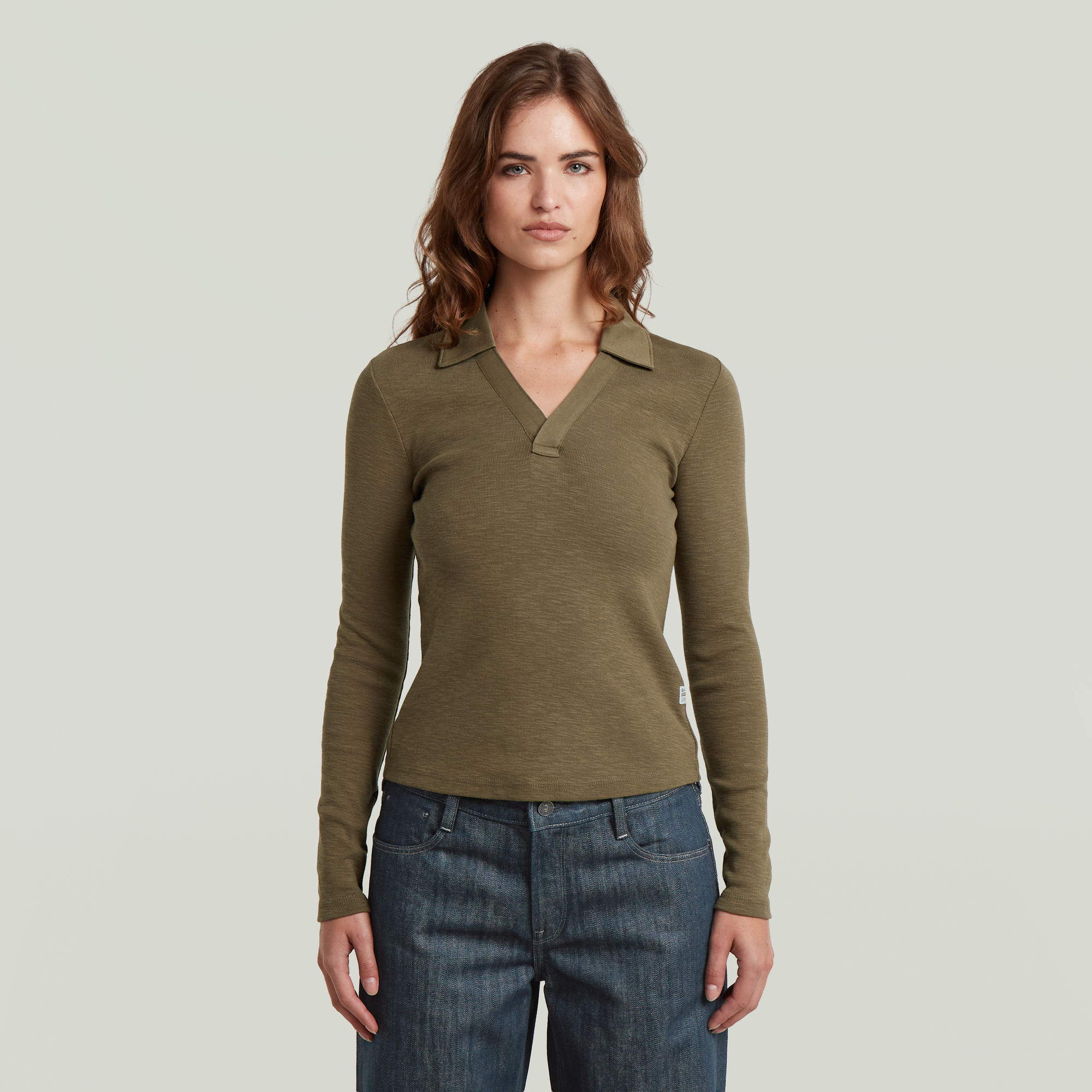 

Polo Top Slim - Grün - Damen