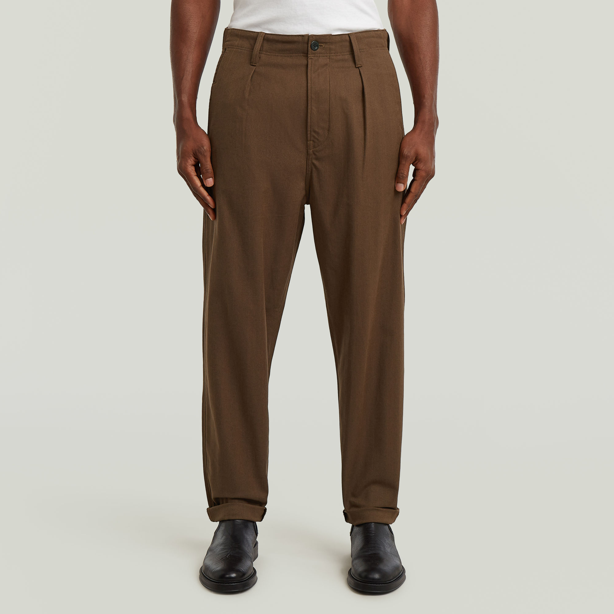 Pleated Chino Relaxed Tapered - Mehrfarbig - Herren