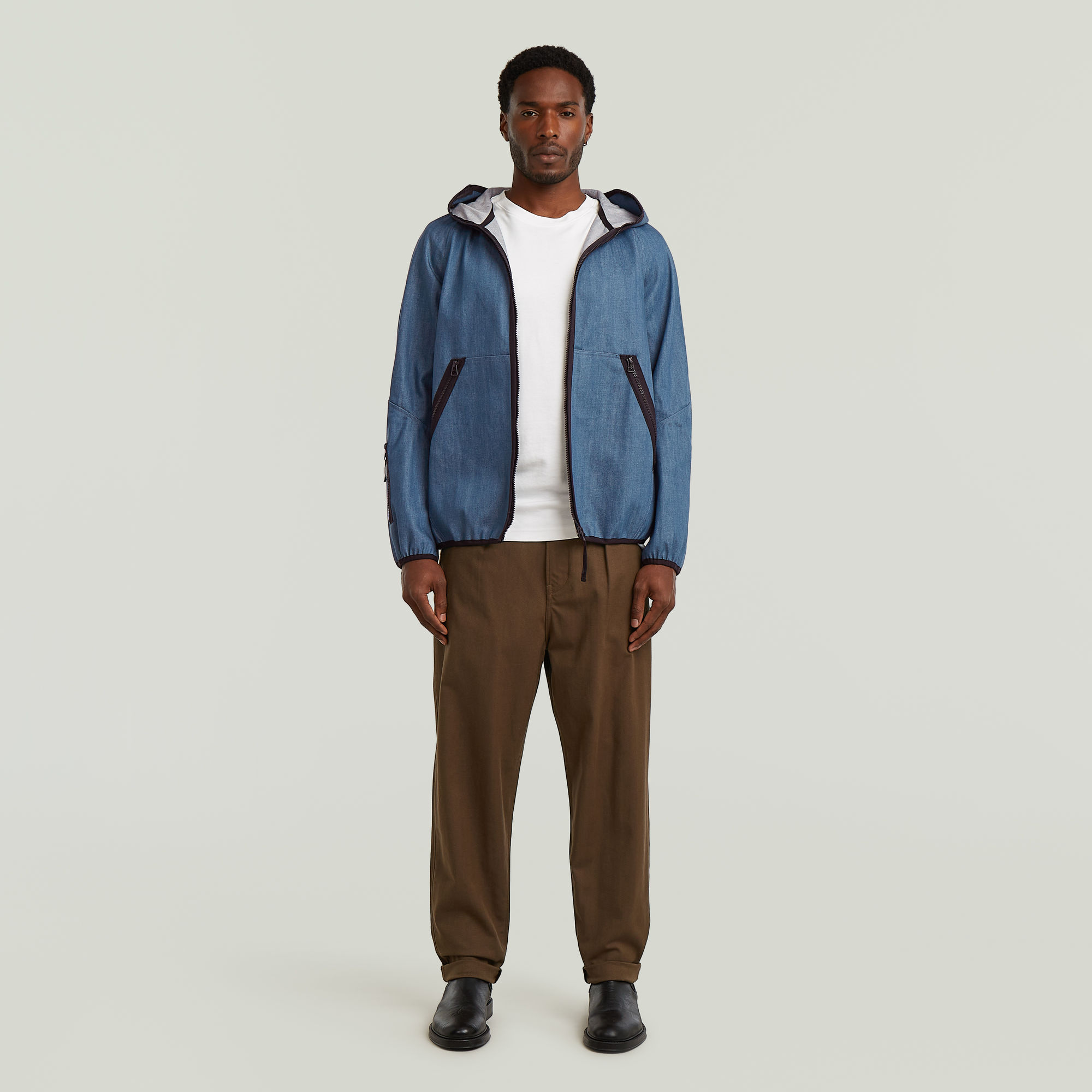 Thumbnail - Pleated Chino Relaxed Tapered - Mehrfarbig - Herren