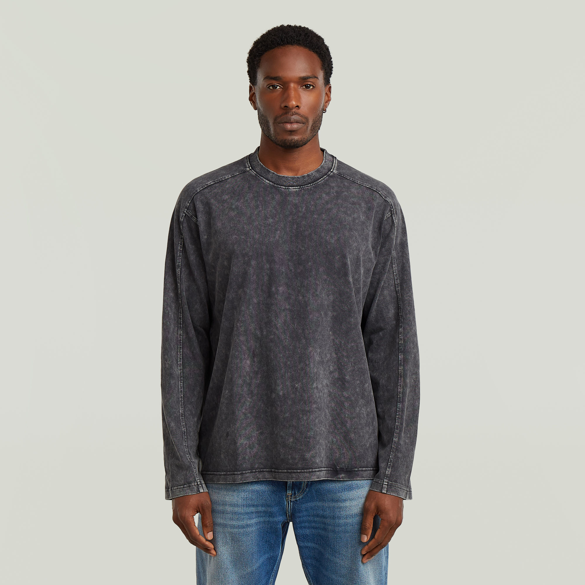 G-Star RAW Washed Boxy T-shirt - Zwart - Heren