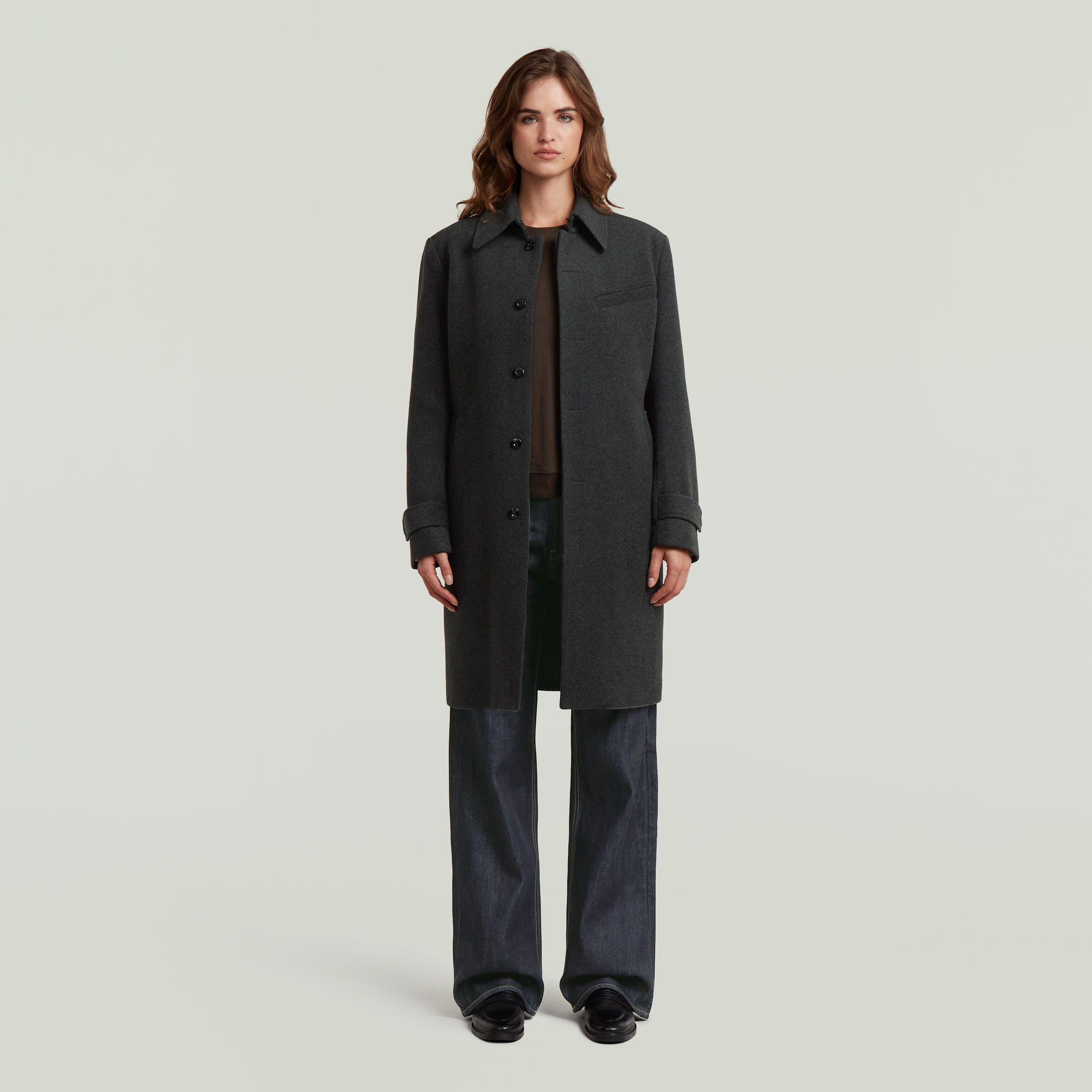 G-Star RAW Wool Car Coat - Grijs - Dames