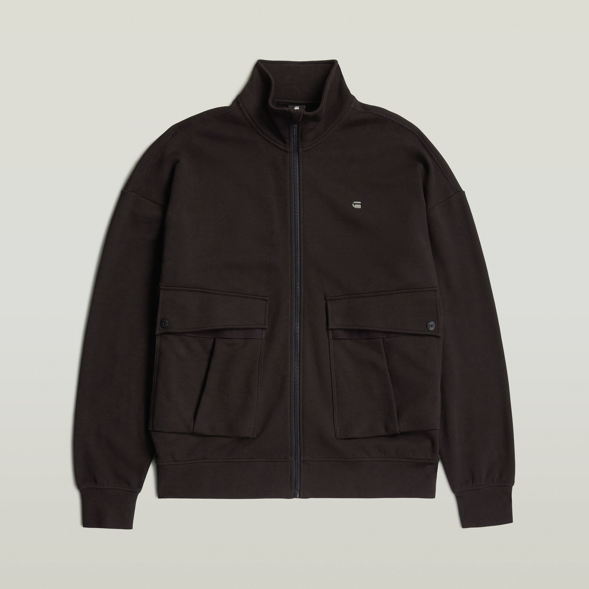 Thumbnail - Rovic Full Zip Loose Sweatshirt - Schwarz - Herren