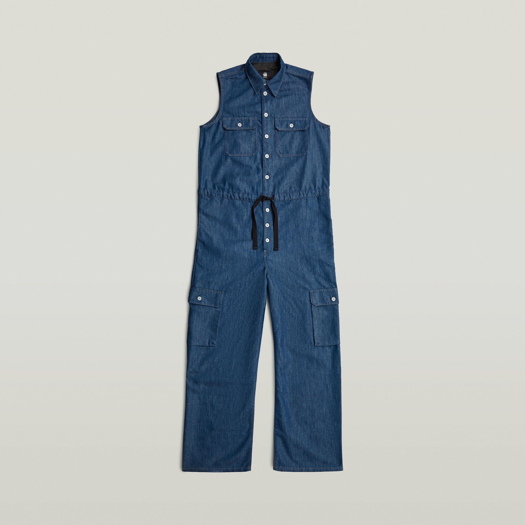 Soft Utility Jumpsuit - Dunkelblau - Damen