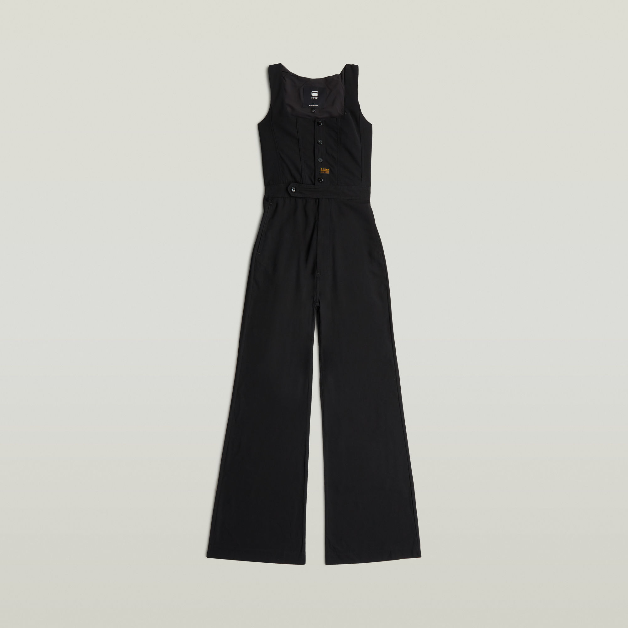 High Waist Jumpsuit - Schwarz - Damen