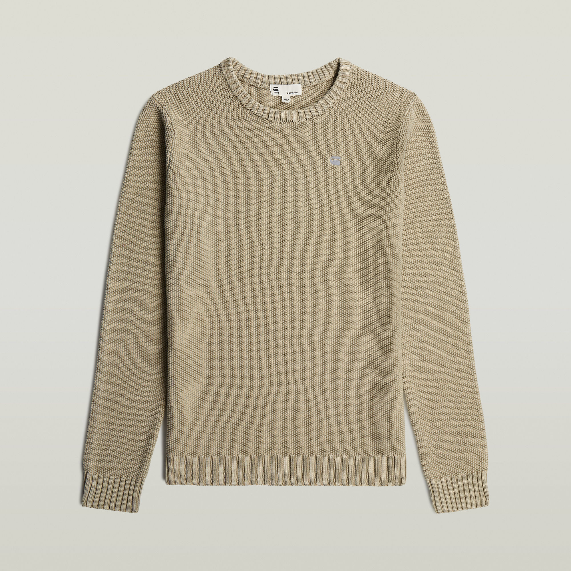 

Garment Dyed Structure Knit - Beige - Men