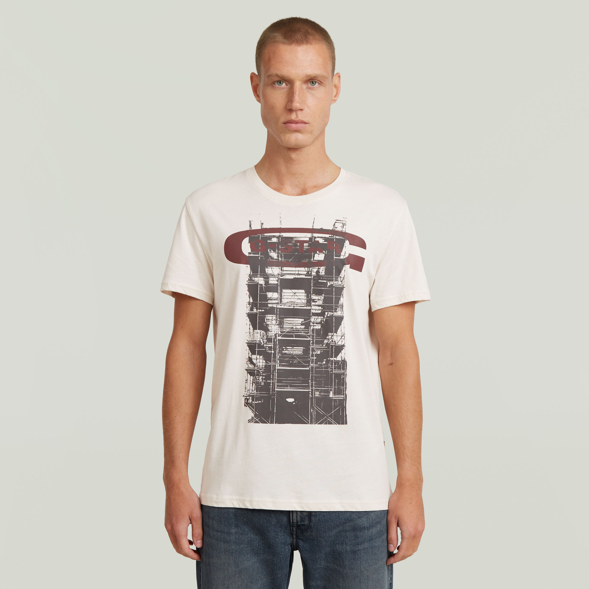 

Building Graphic T-Shirt - Weiß - Herren