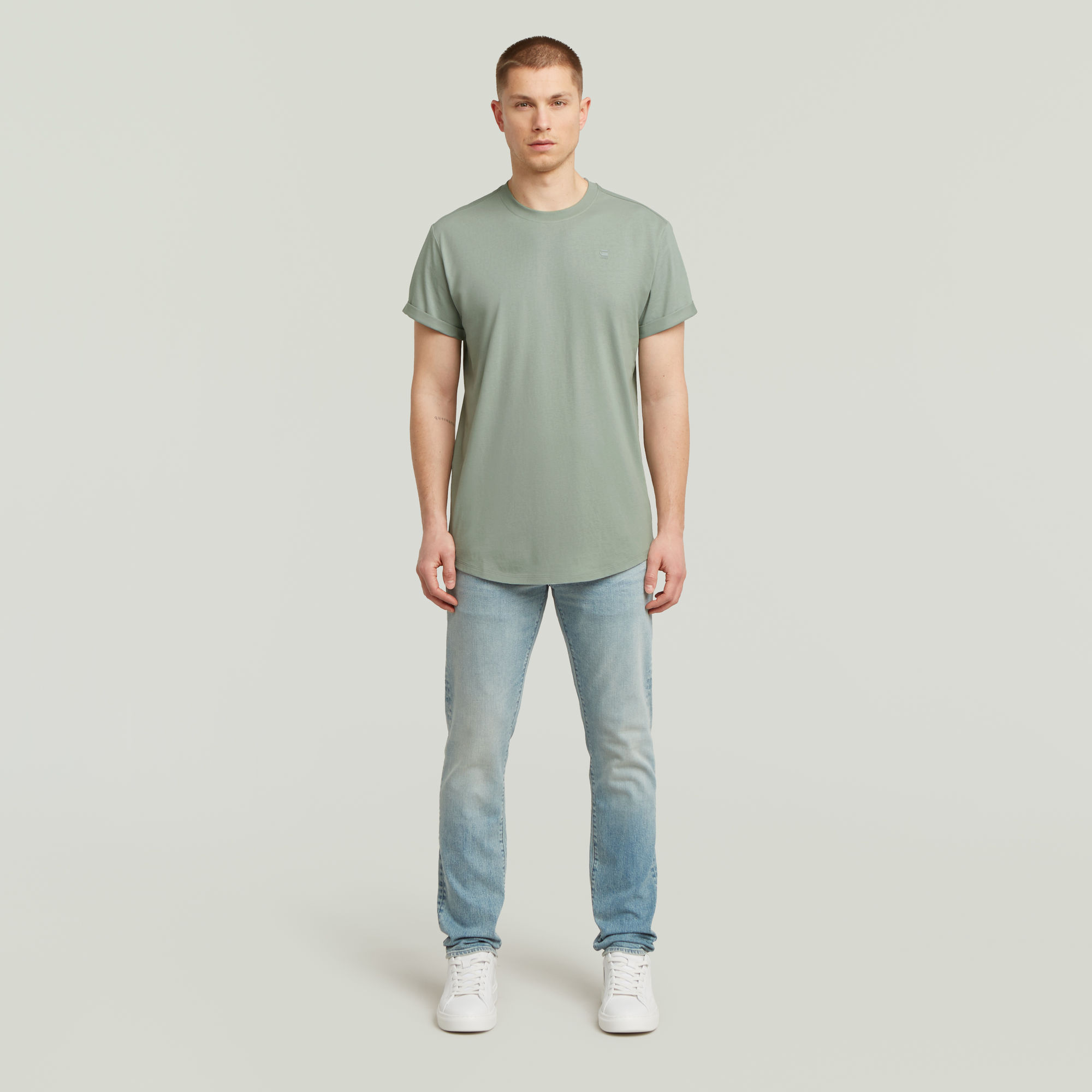 Thumbnail - Lash T-Shirt - Hellblau - Herren