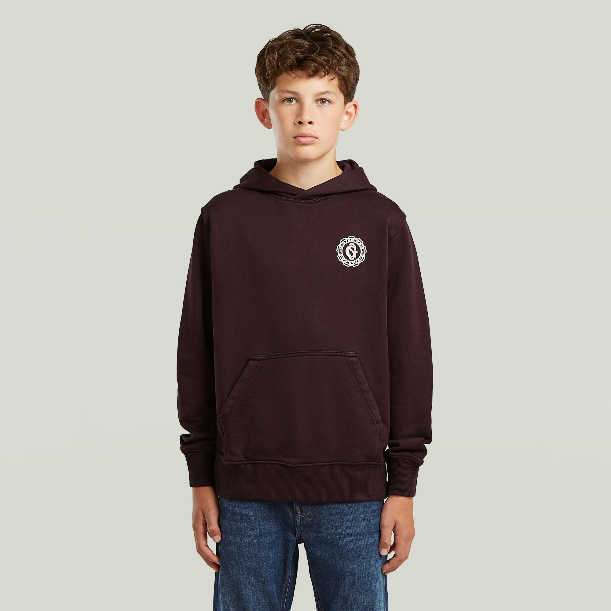 

Boys Bren Hooded Sweatshirt - Braun - jungen