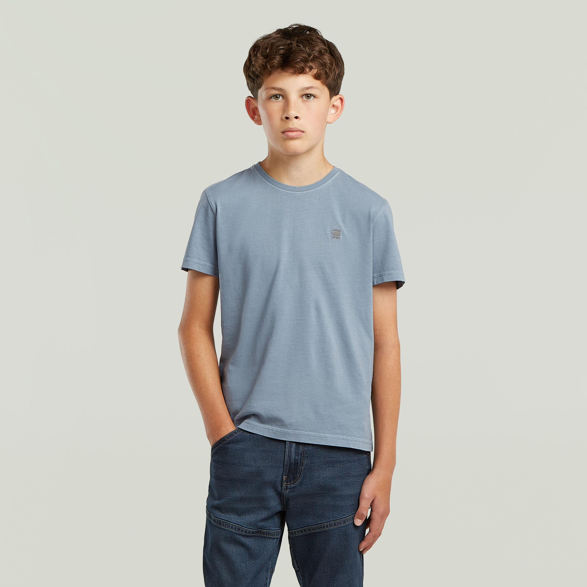 

T-shirt Base voor jongens - Lichtblauw - jongens