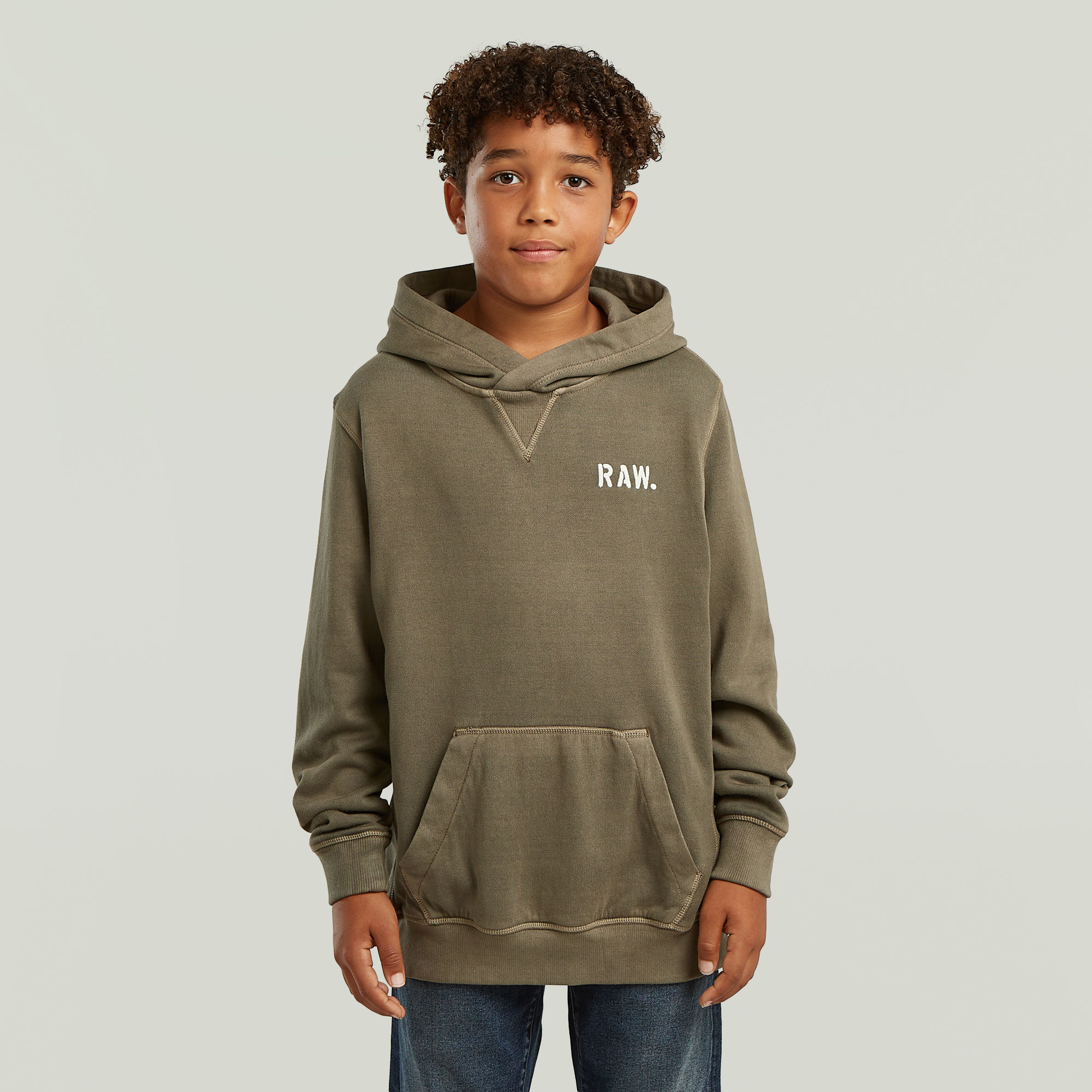 Boys Premium Core Hooded Sweatshirt - Grau - jungen
