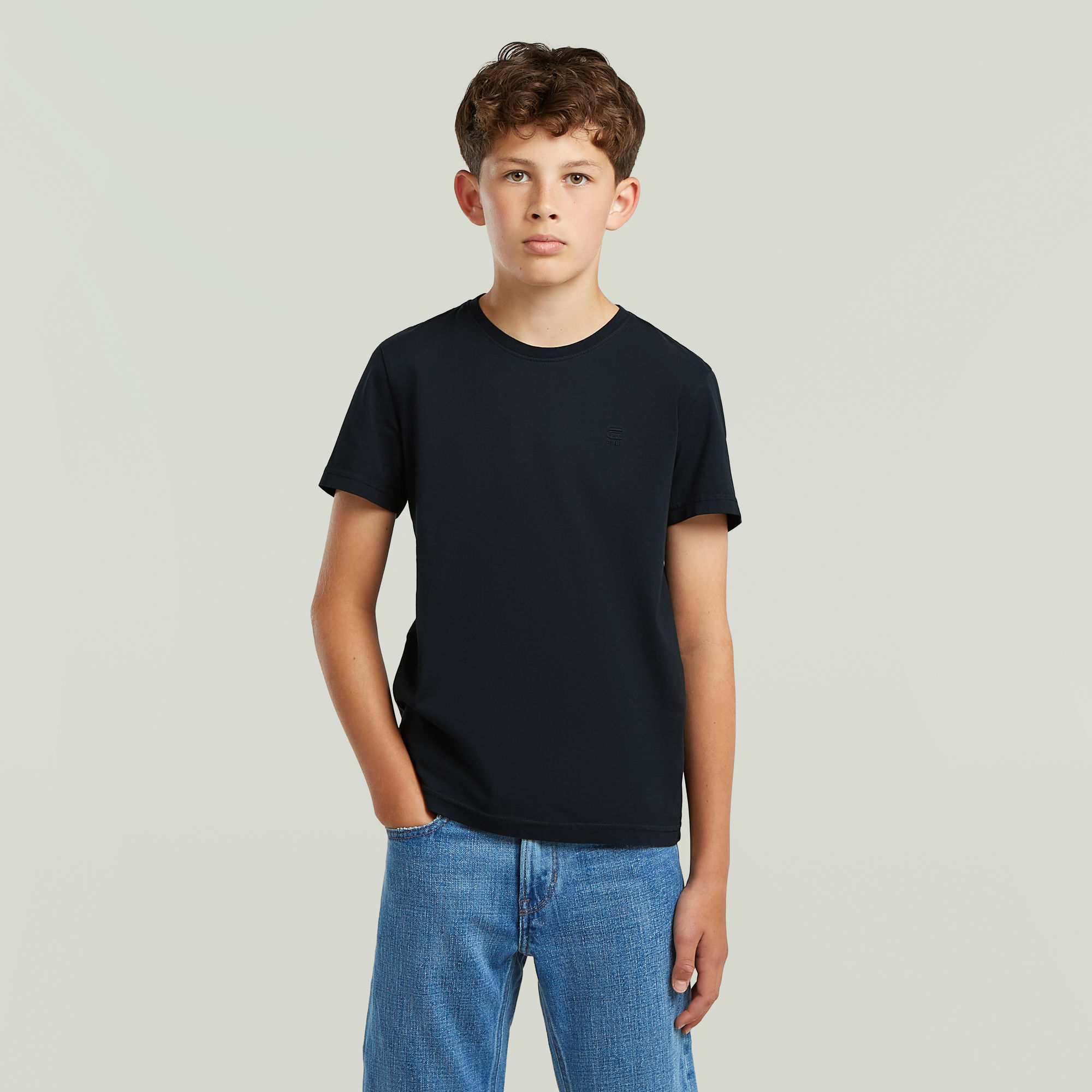 G-Star RAW T-shirt Base voor jongens - Donkerblauw - jongens