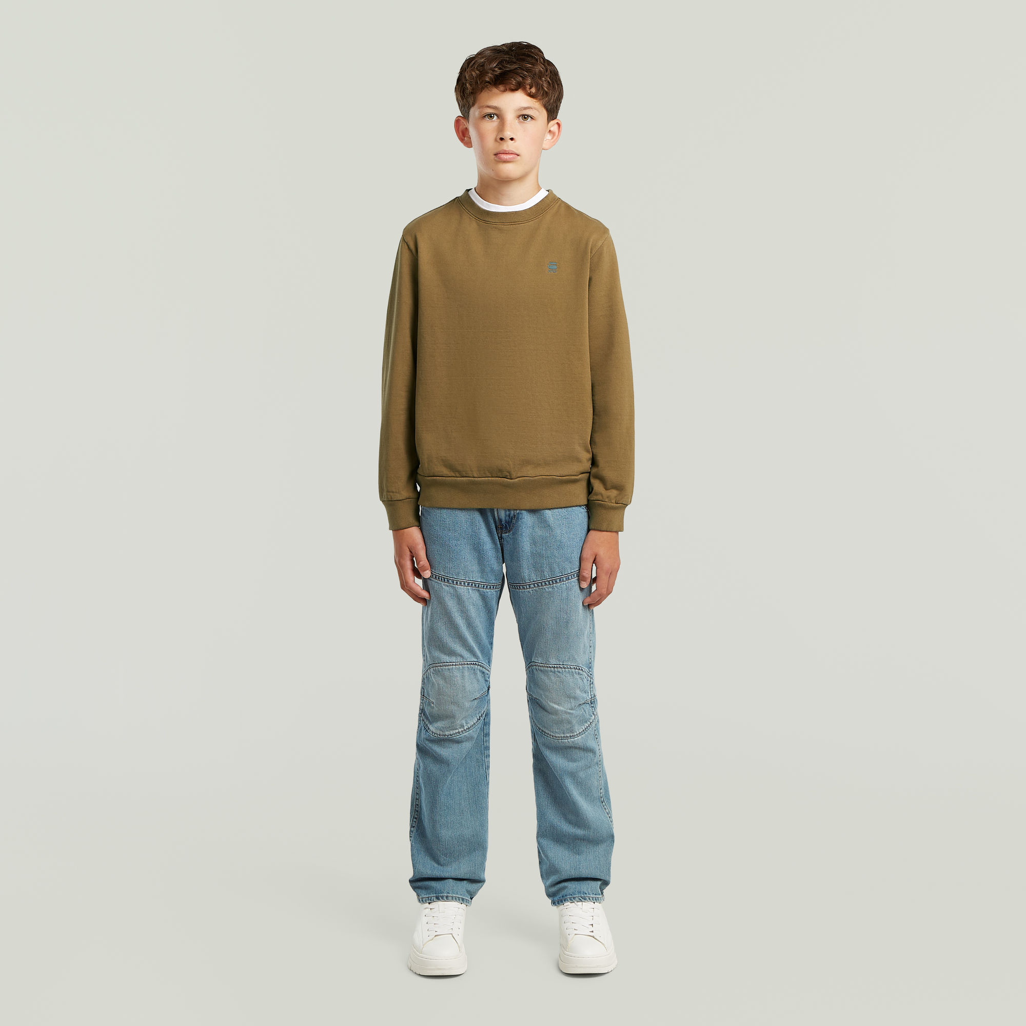Thumbnail - Boys Sweater Unbrushed - Braun - jungen