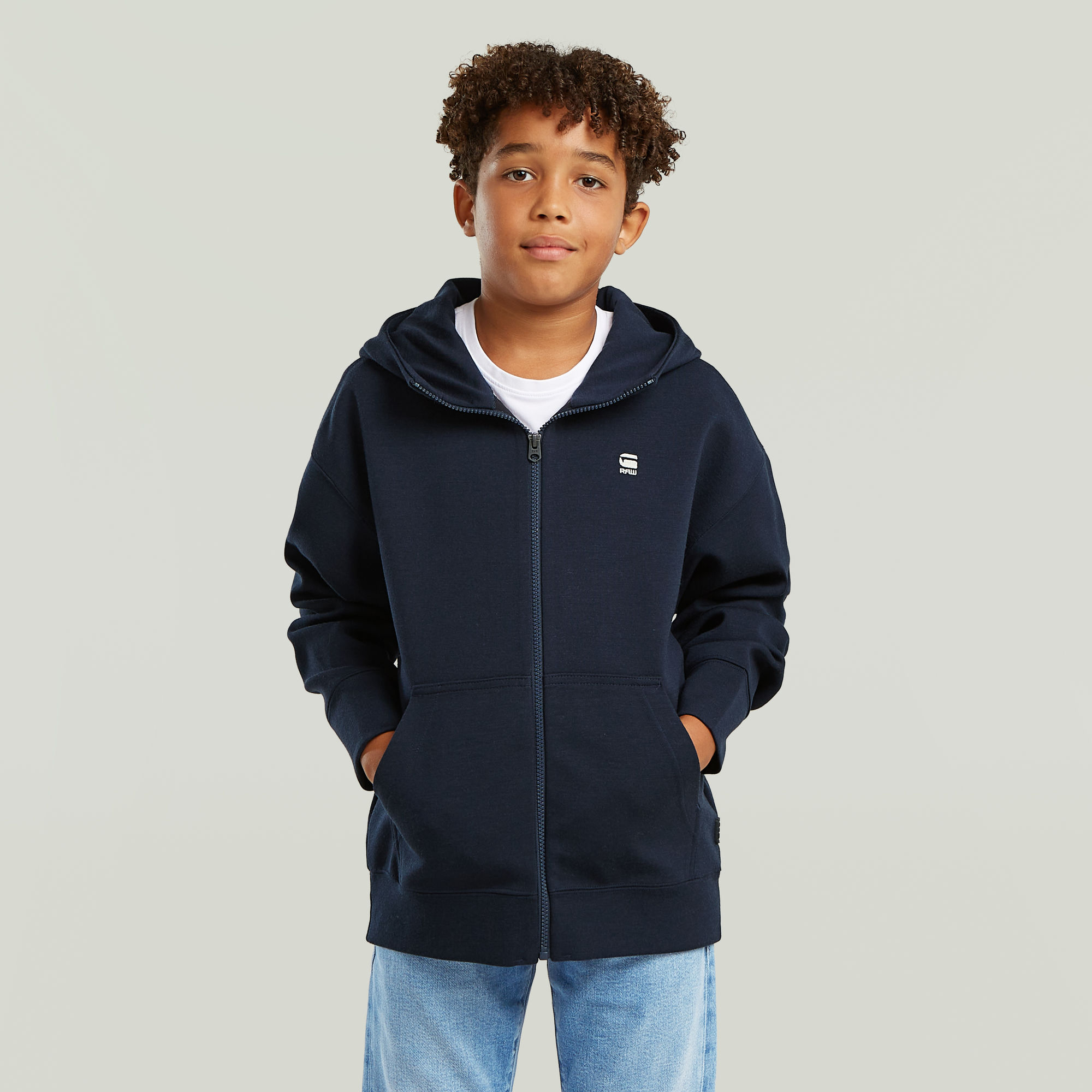 Boys Wool Hooded Knit Sweatshirt - Dunkelblau - jungen