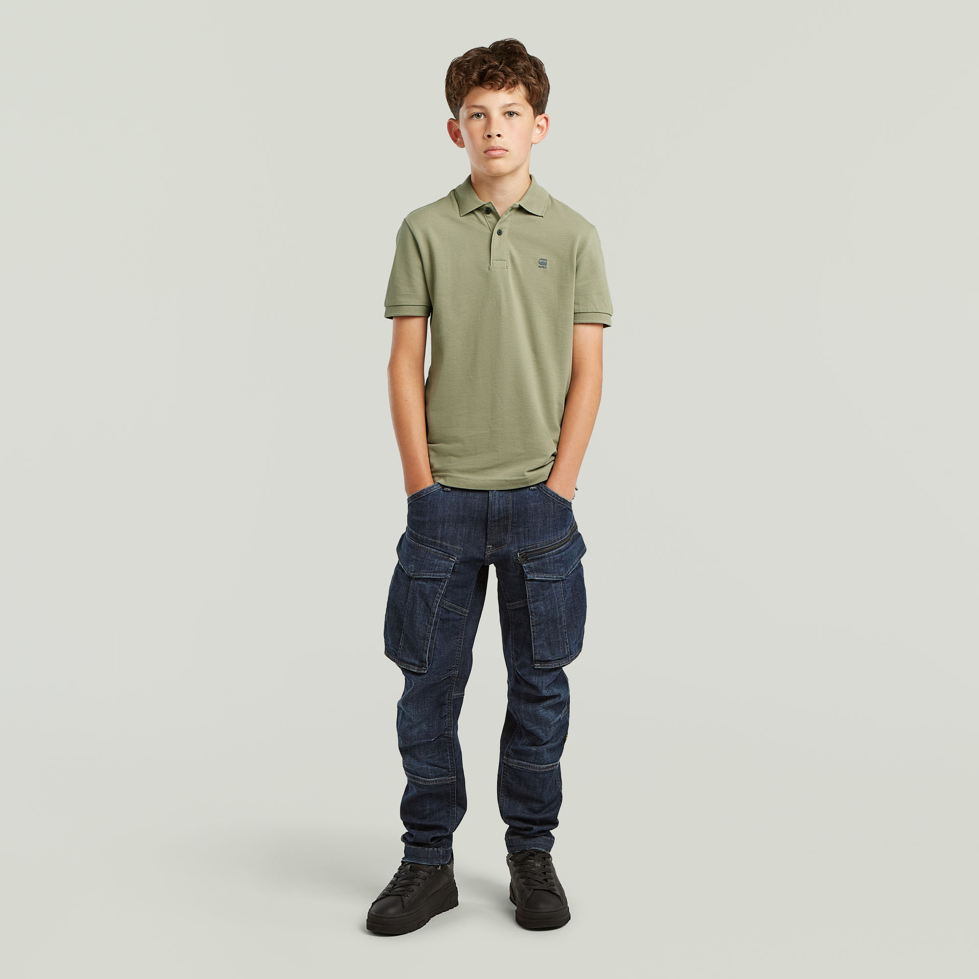 Thumbnail - Boys Dunda Core Polo - Grün - jungen