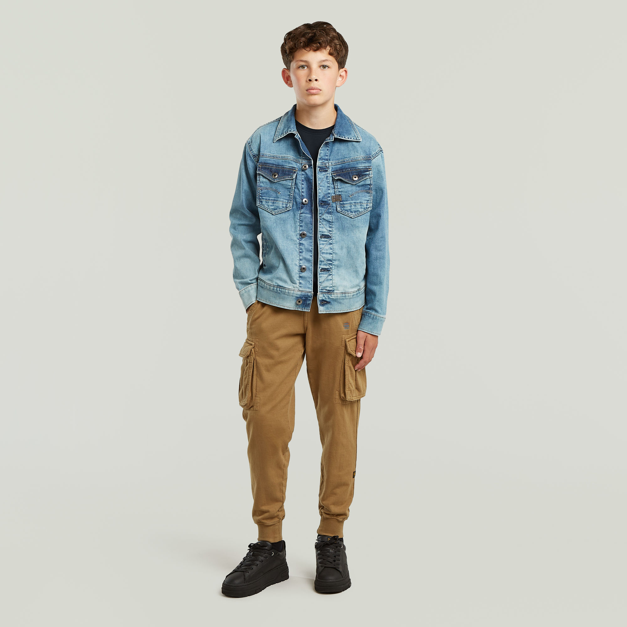 Thumbnail - Boys Nifous Cargo Sweatpants - Braun - jungen