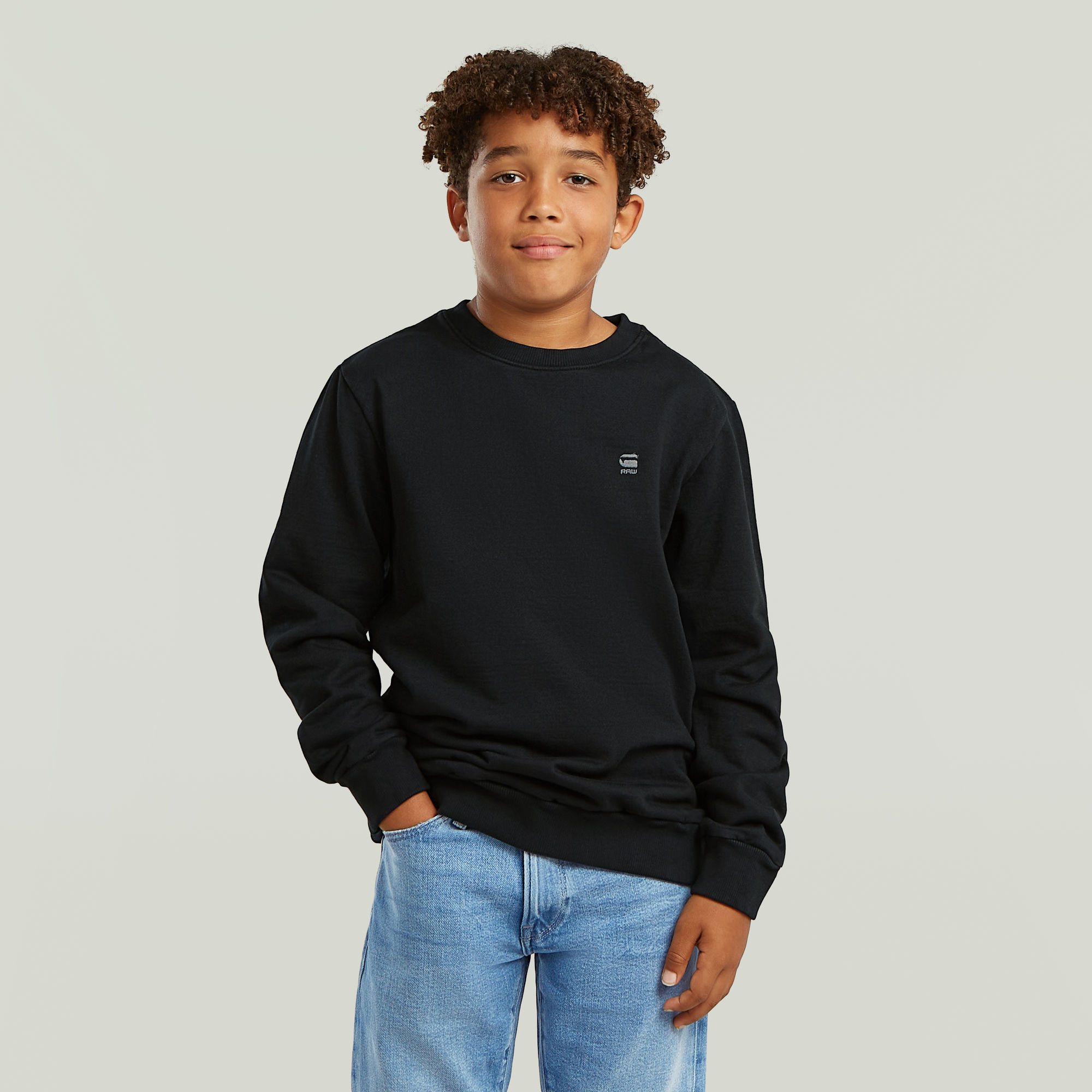 Boys Sweater Unbrushed - Dunkelblau - jungen