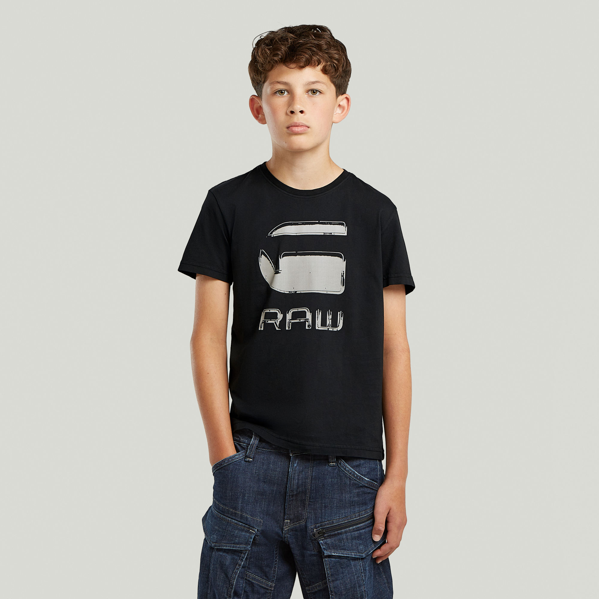 Boys Base T-Shirt - Schwarz - jungen