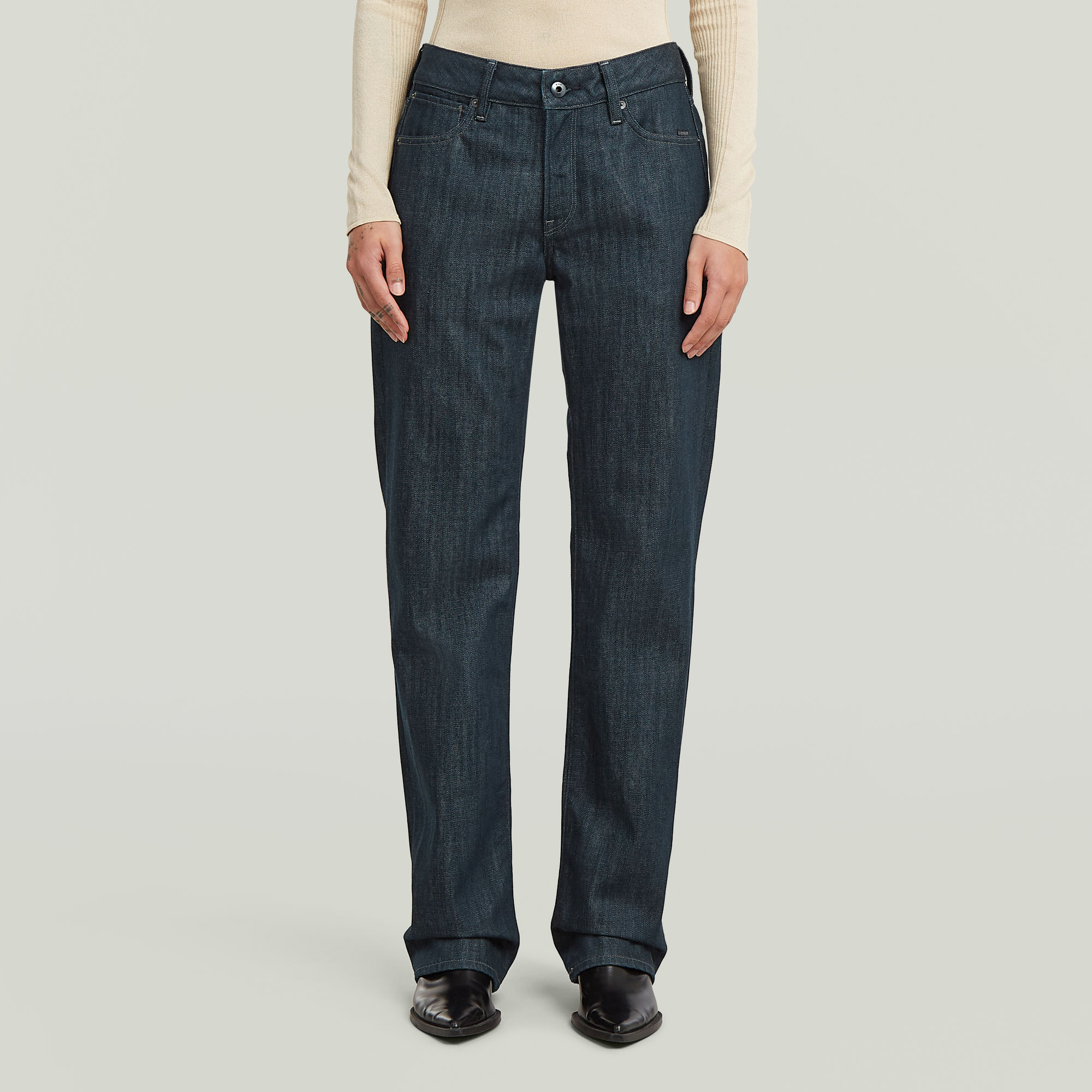 G-Straight Jeans - Dunkelblau - Damen