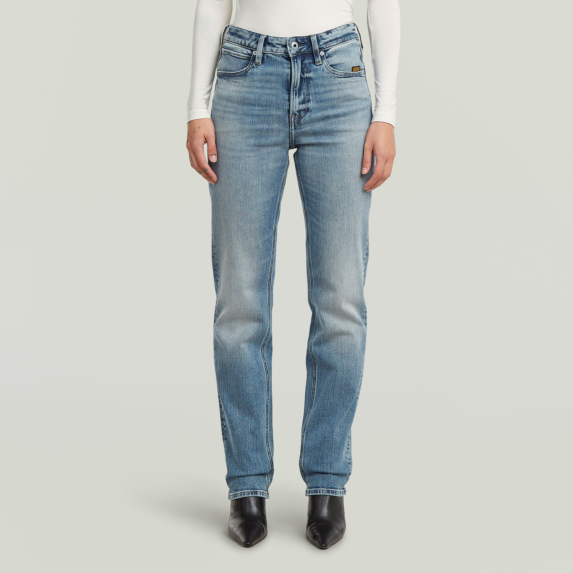 

Iggie Straight Jeans - Medium blue - Women
