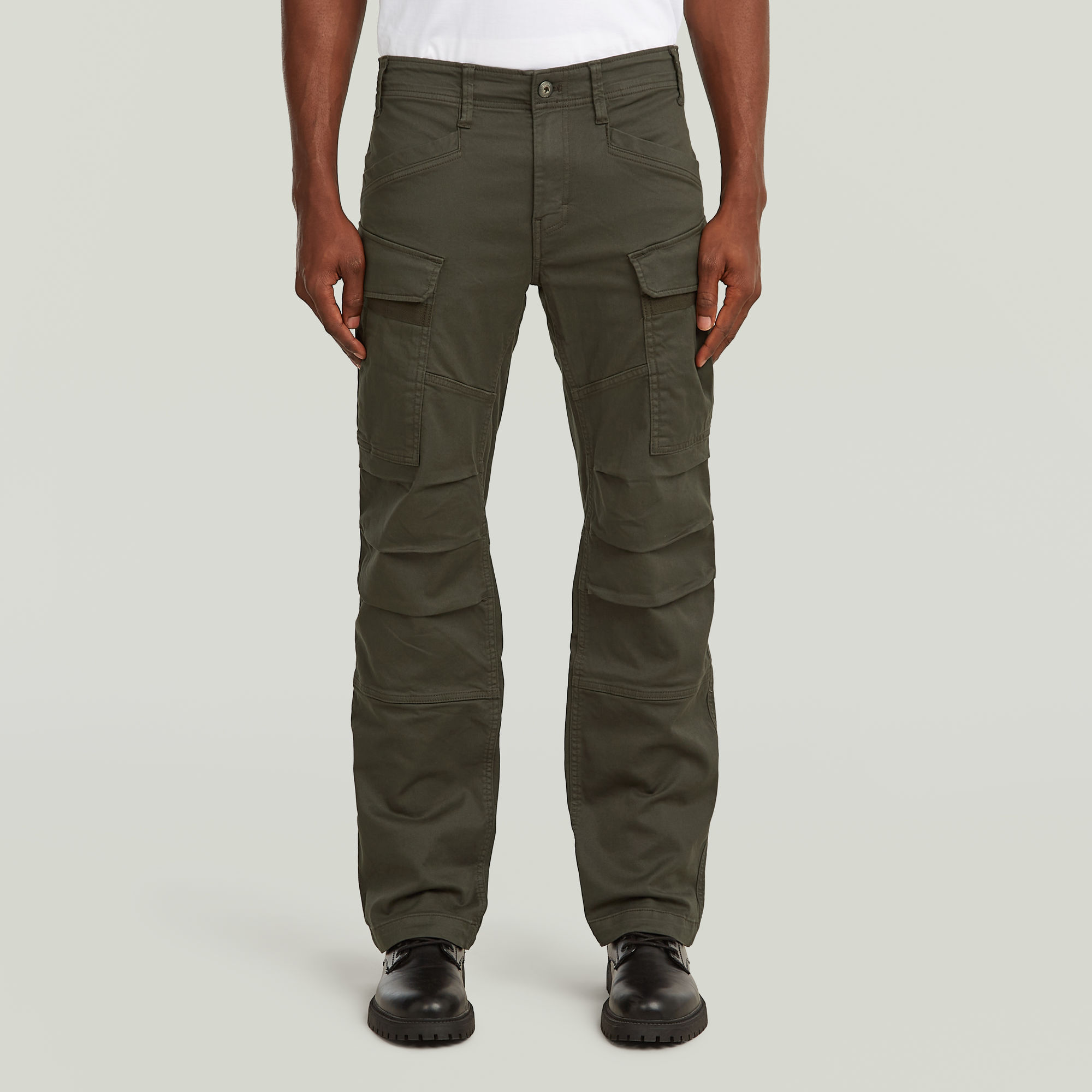 3D Regular Straight Cargohose - Grau - Herren