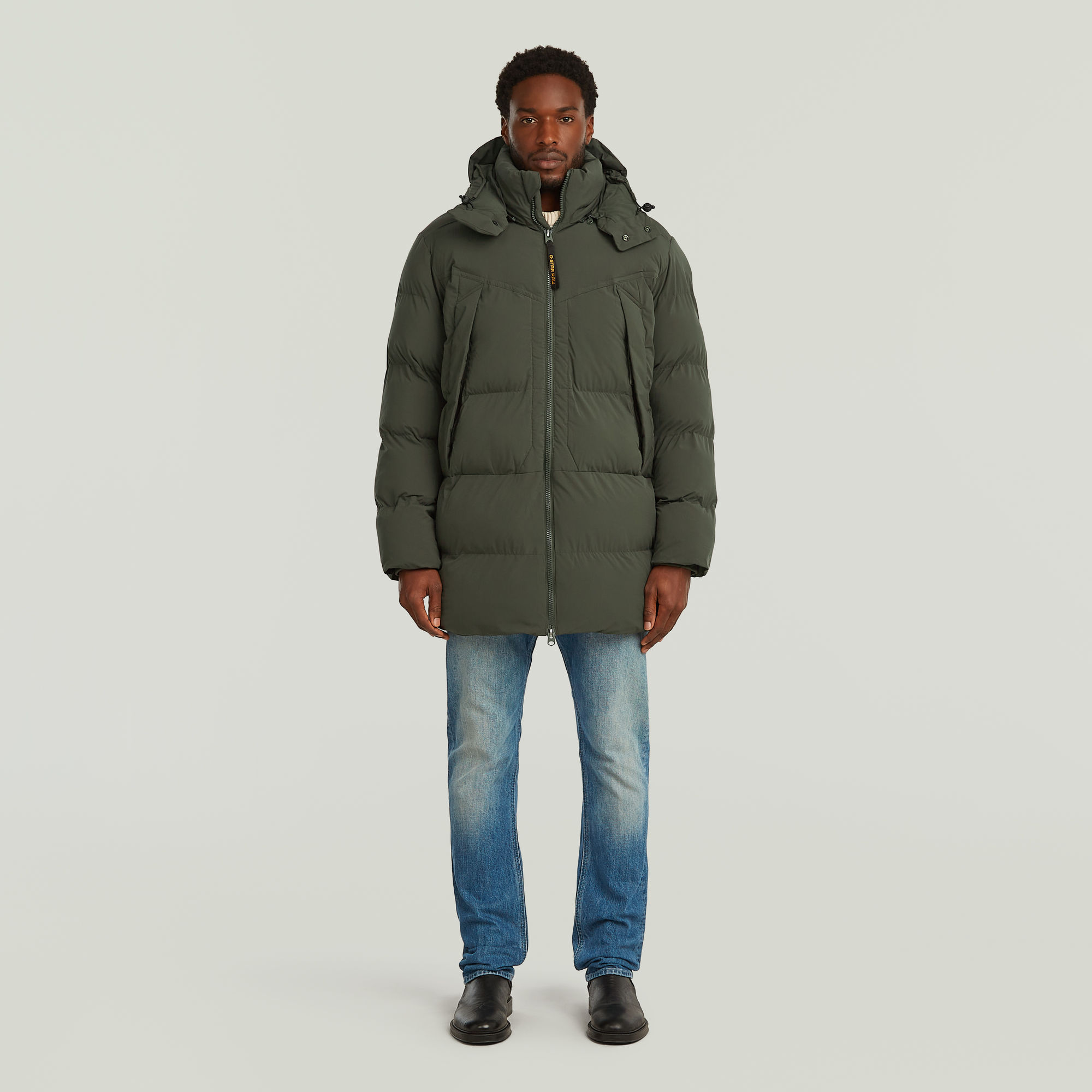 Thumbnail - G-Whistler Padded Hooded Parka 2.0 - Grau - Herren