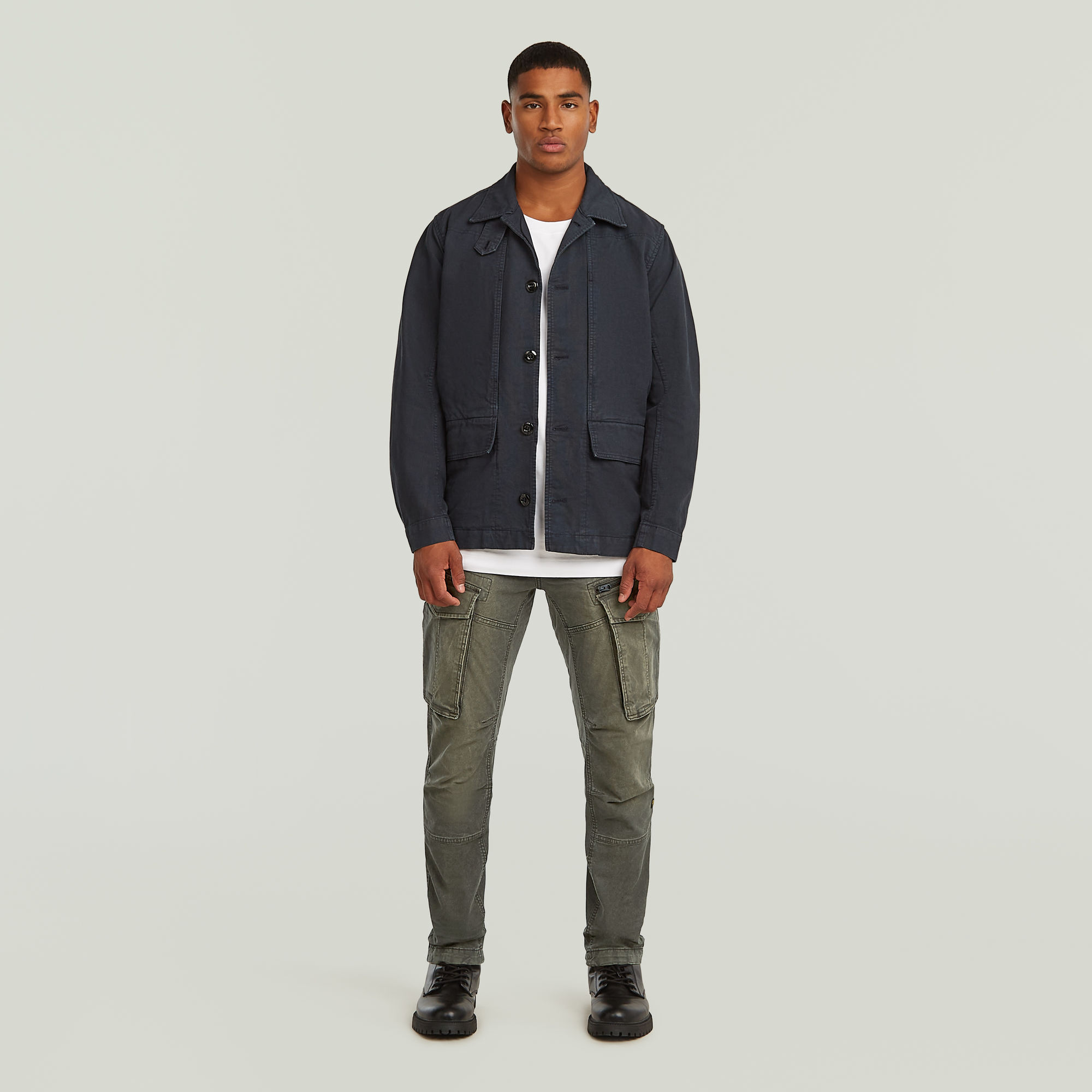 Thumbnail - Rovic Zip 3D Regular Tapered Hose - Grau - Herren