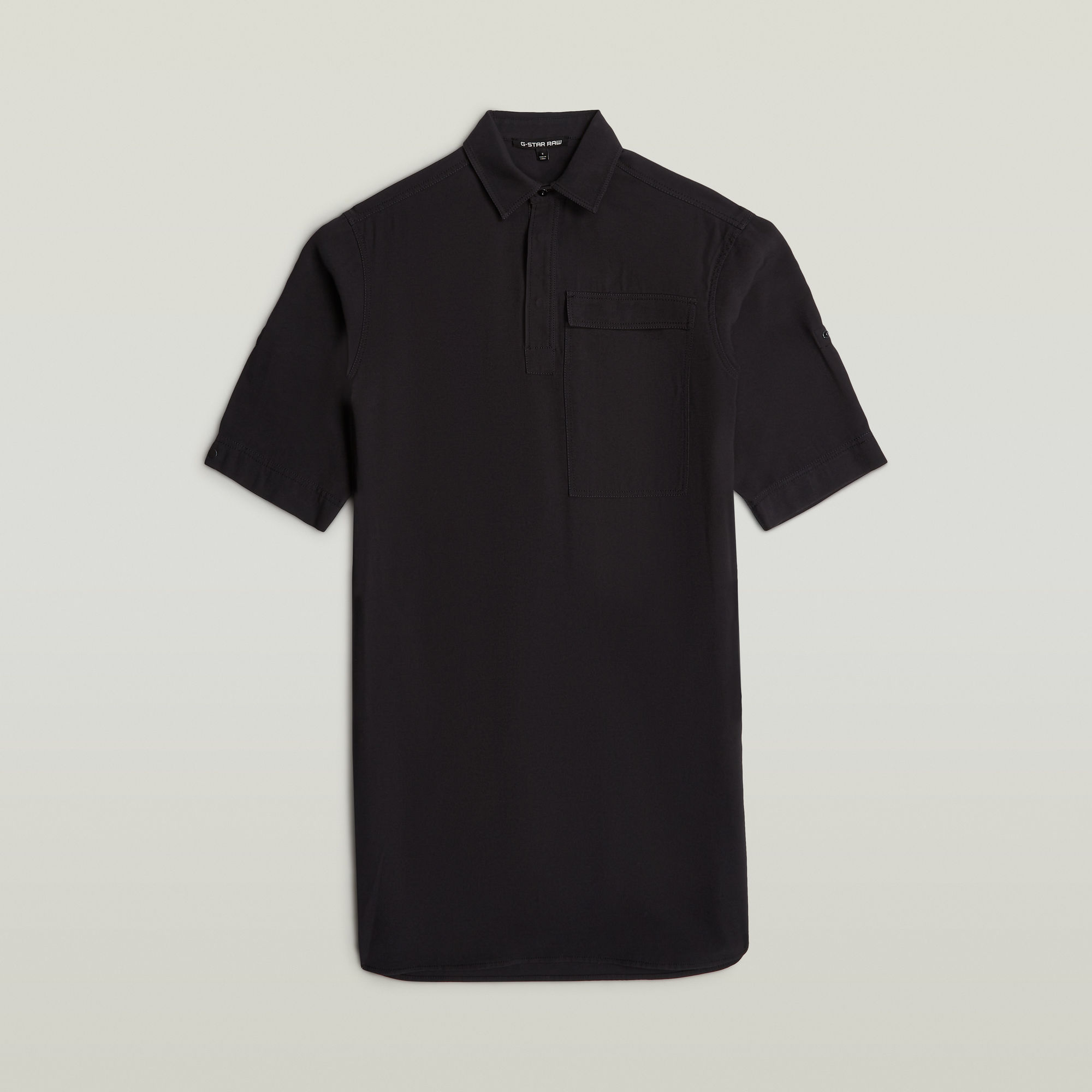 Thumbnail - Shirt Kleid - Schwarz - Damen