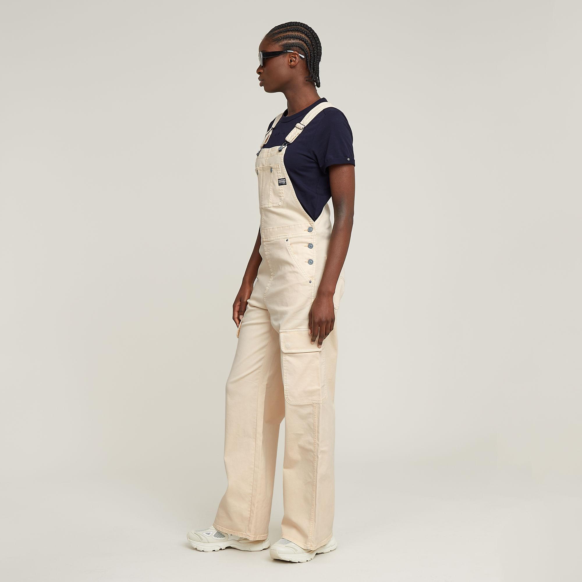 Thumbnail - Straight Dungaree - Pink - Damen