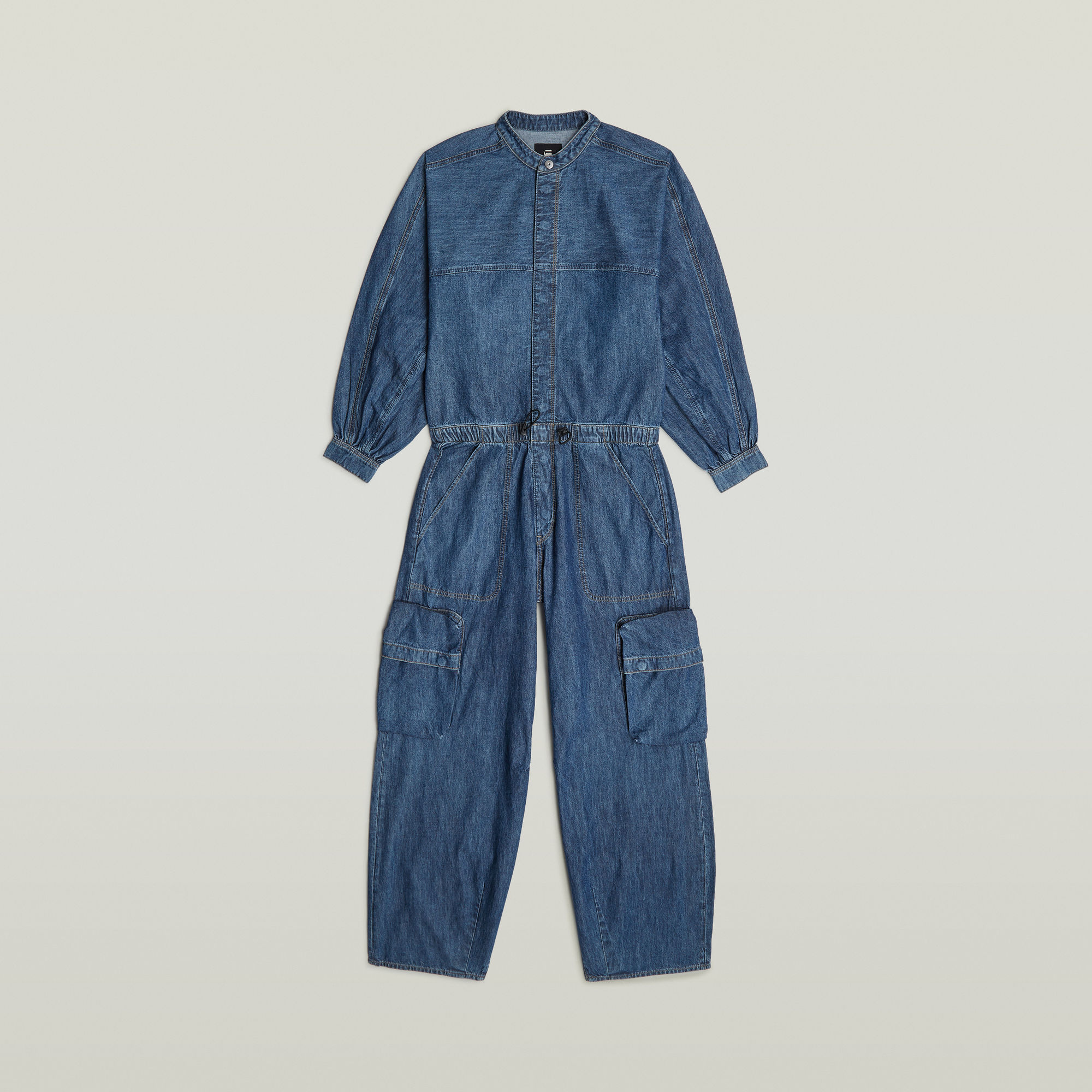 Thumbnail - Balloon Jumpsuit - Mittelblau - Damen