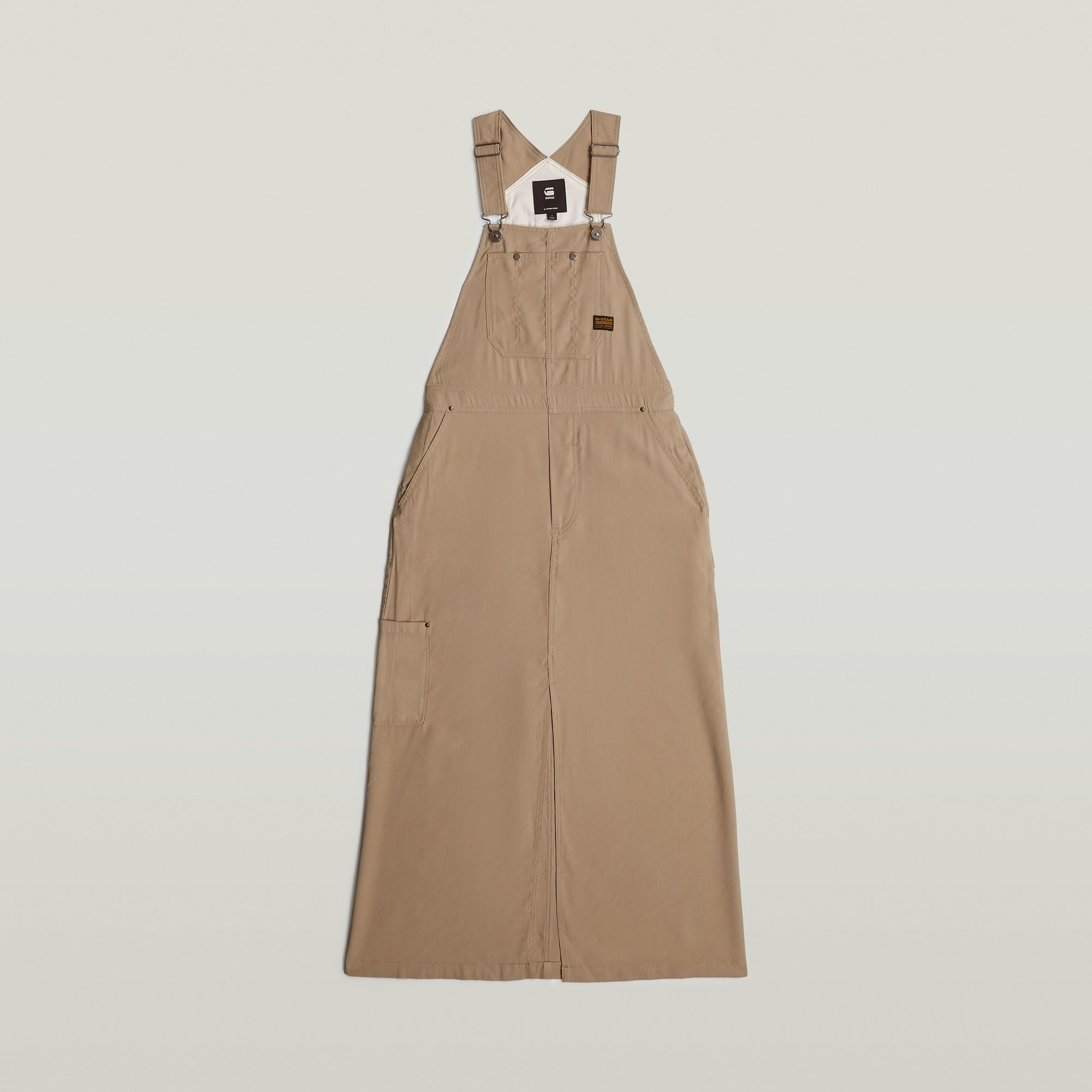 Thumbnail - Dungaree Kleid - Beige - Damen